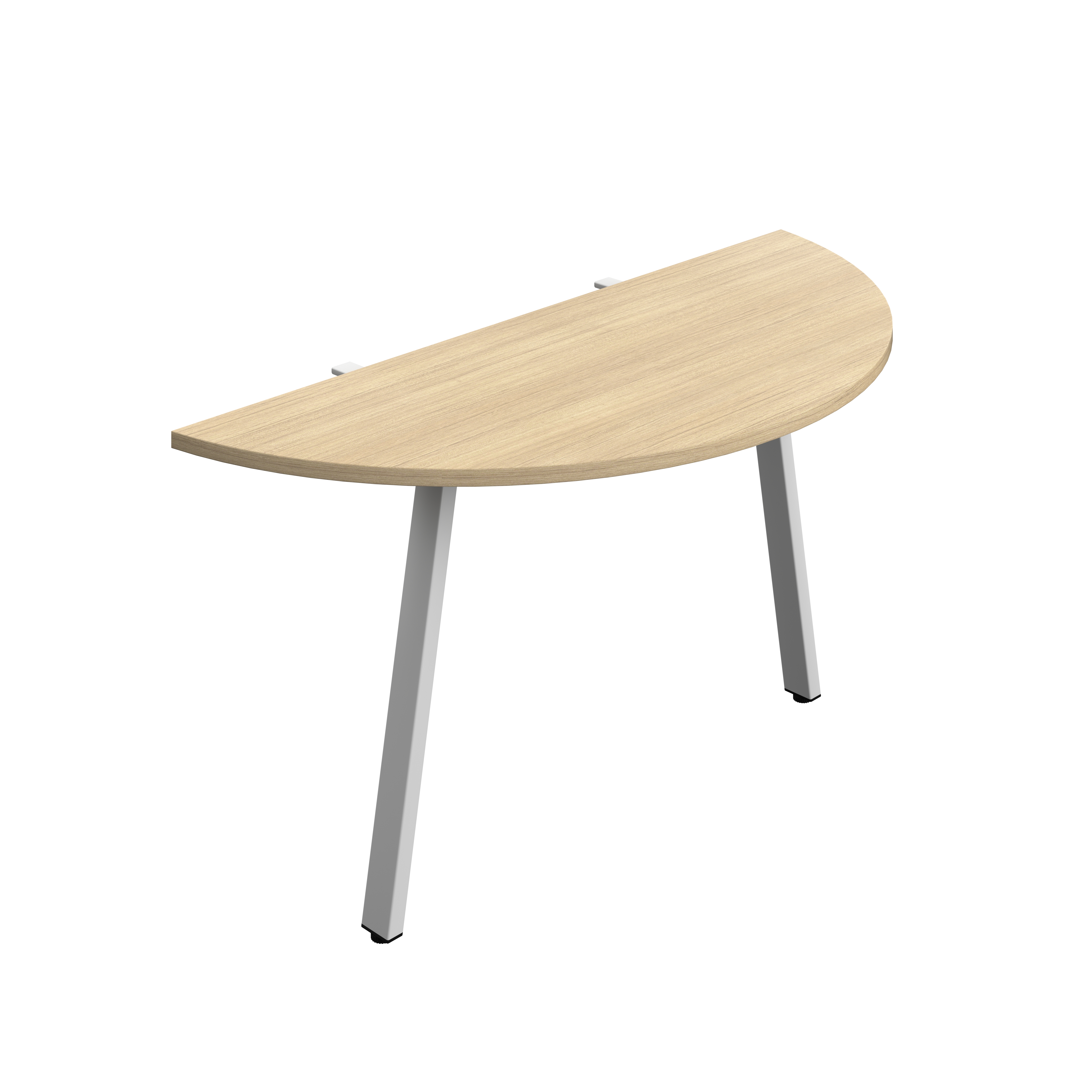 Synergy Screen Depth D-End Single Person Bench : A-Frame Leg : 1400 | 600 | Nova Oak/Silver