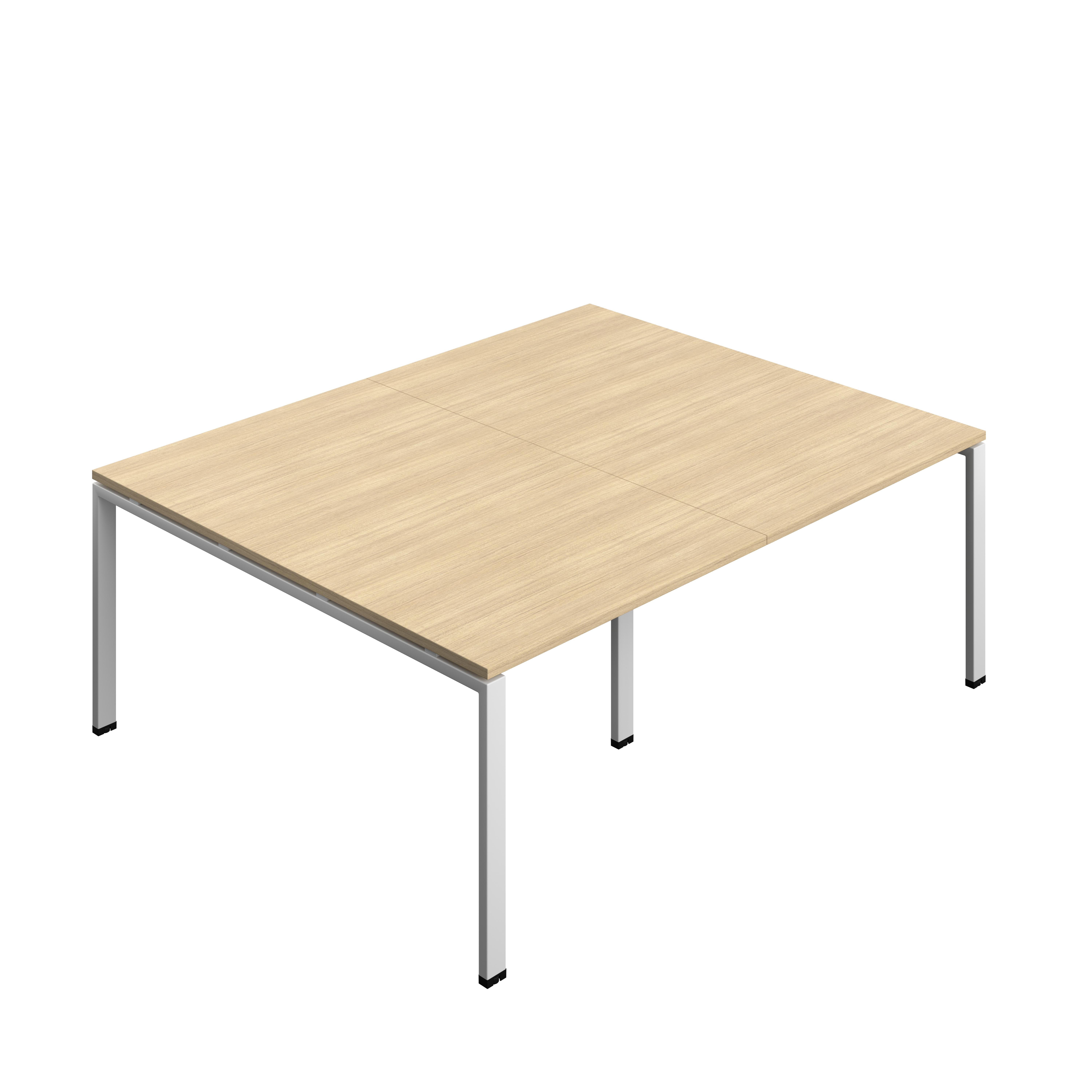 Synergy Meeting Table (FSC) : Goal Post Leg : 2000 | 1600 | Nova Oak/Silver