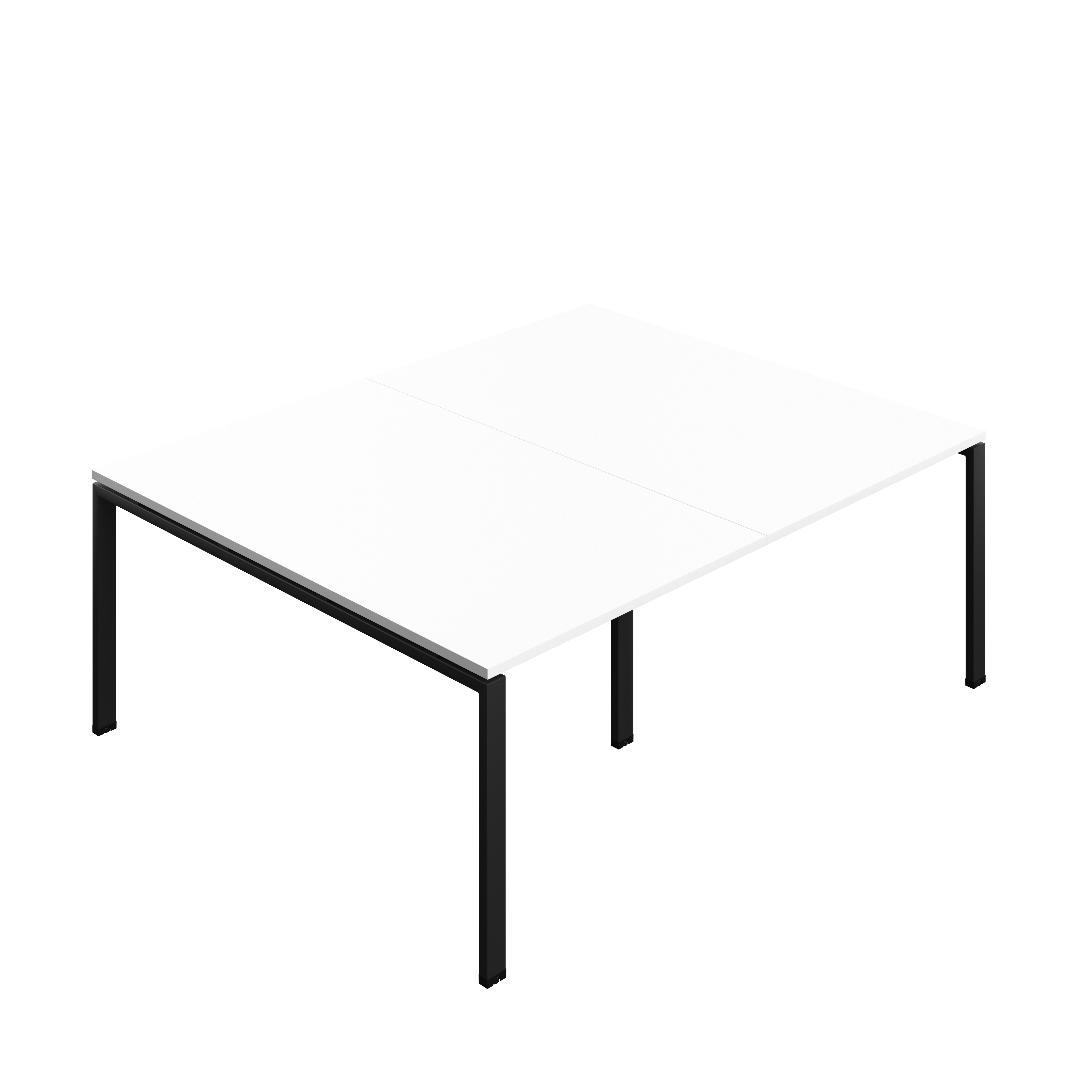 Synergy Meeting Table (FSC) : Goal Post Leg : 2000 | 1600 | White/Black
