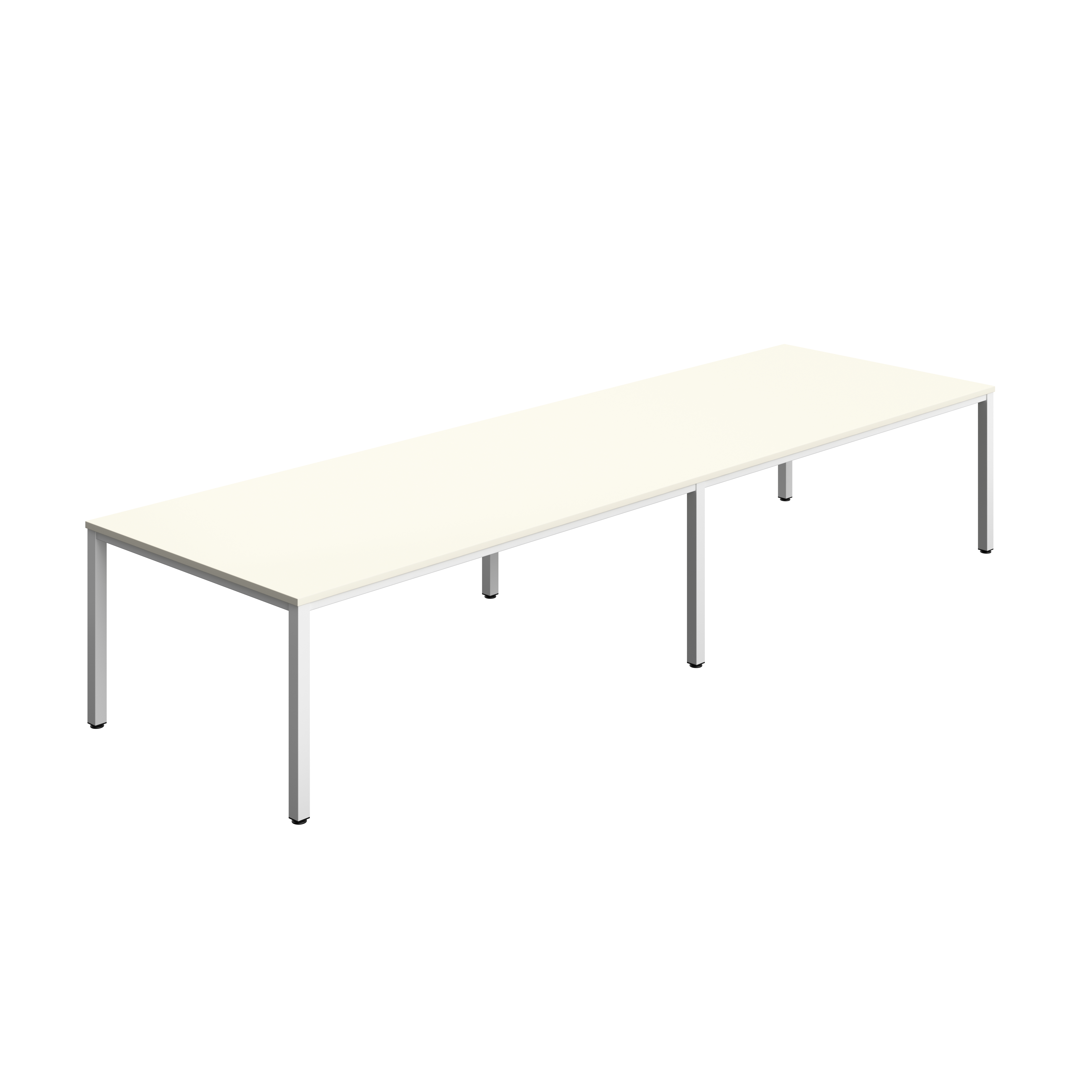 Fraction Infinity Rectangular Meeting Table (FSC) | 4000 X 1200 | White/White