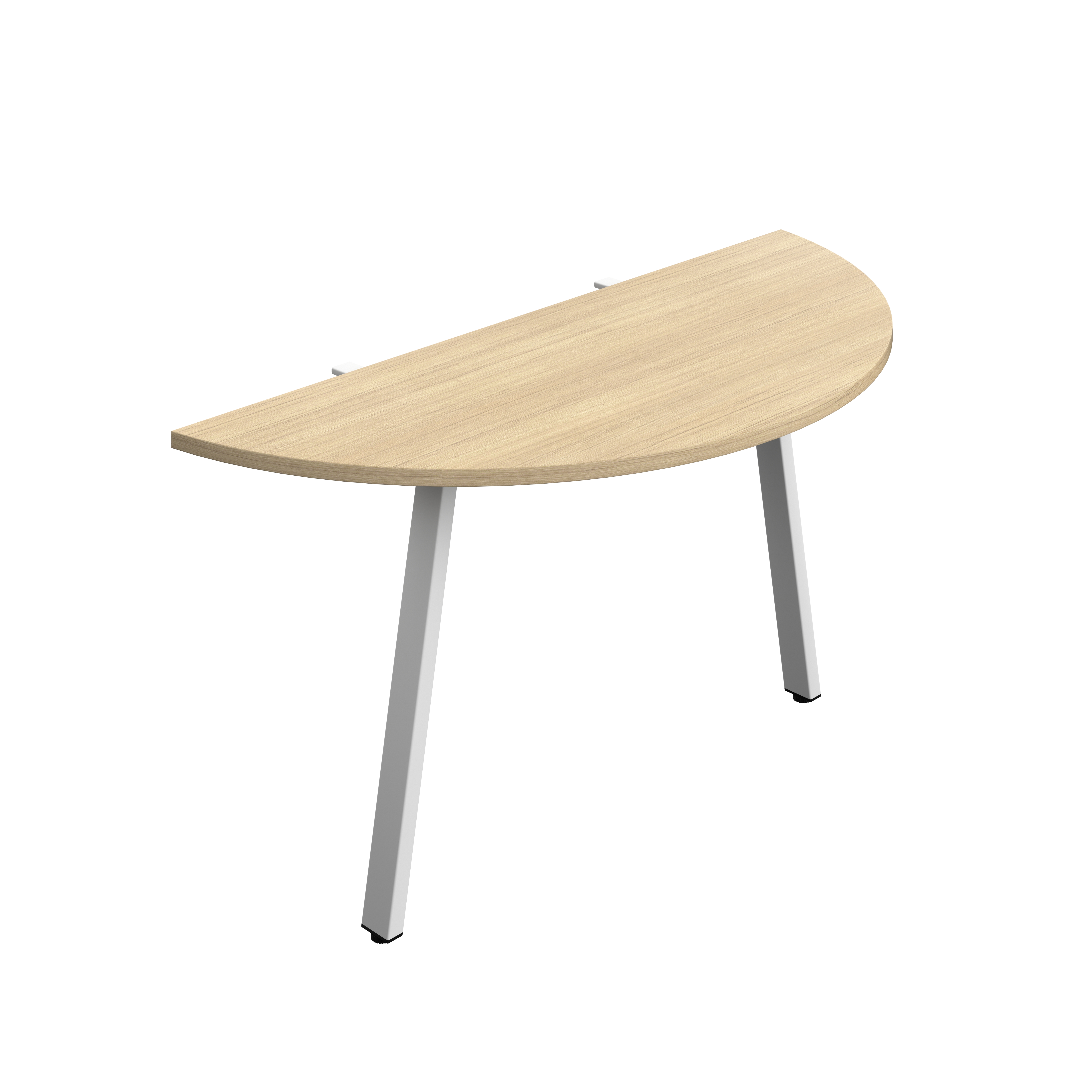 Synergy Screen Depth D-End Single Person Bench : A-Frame Leg : 1400 | 600 | Nova Oak/White