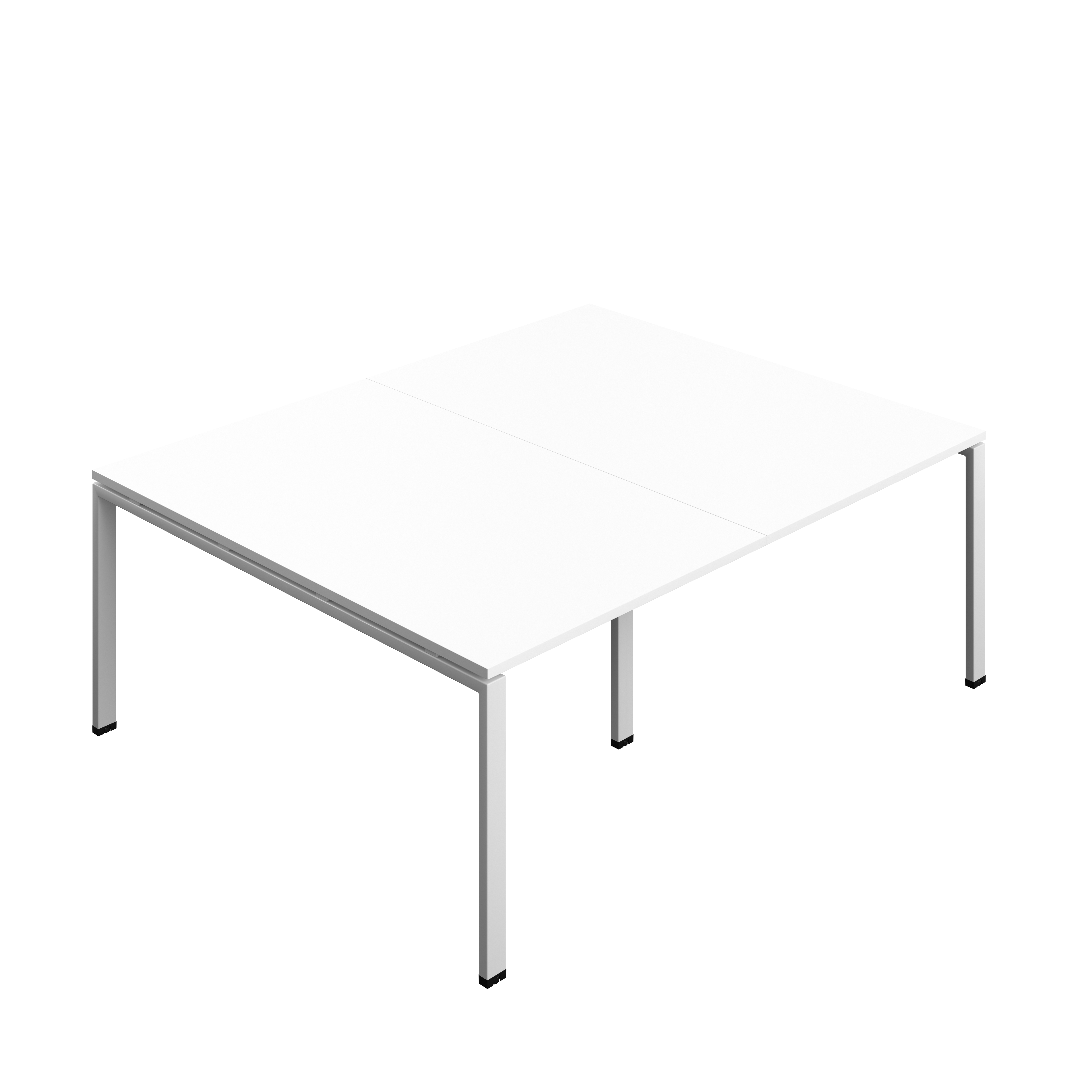 Synergy Meeting Table (FSC) : Goal Post Leg : 2000 | 1600 | White/Silver