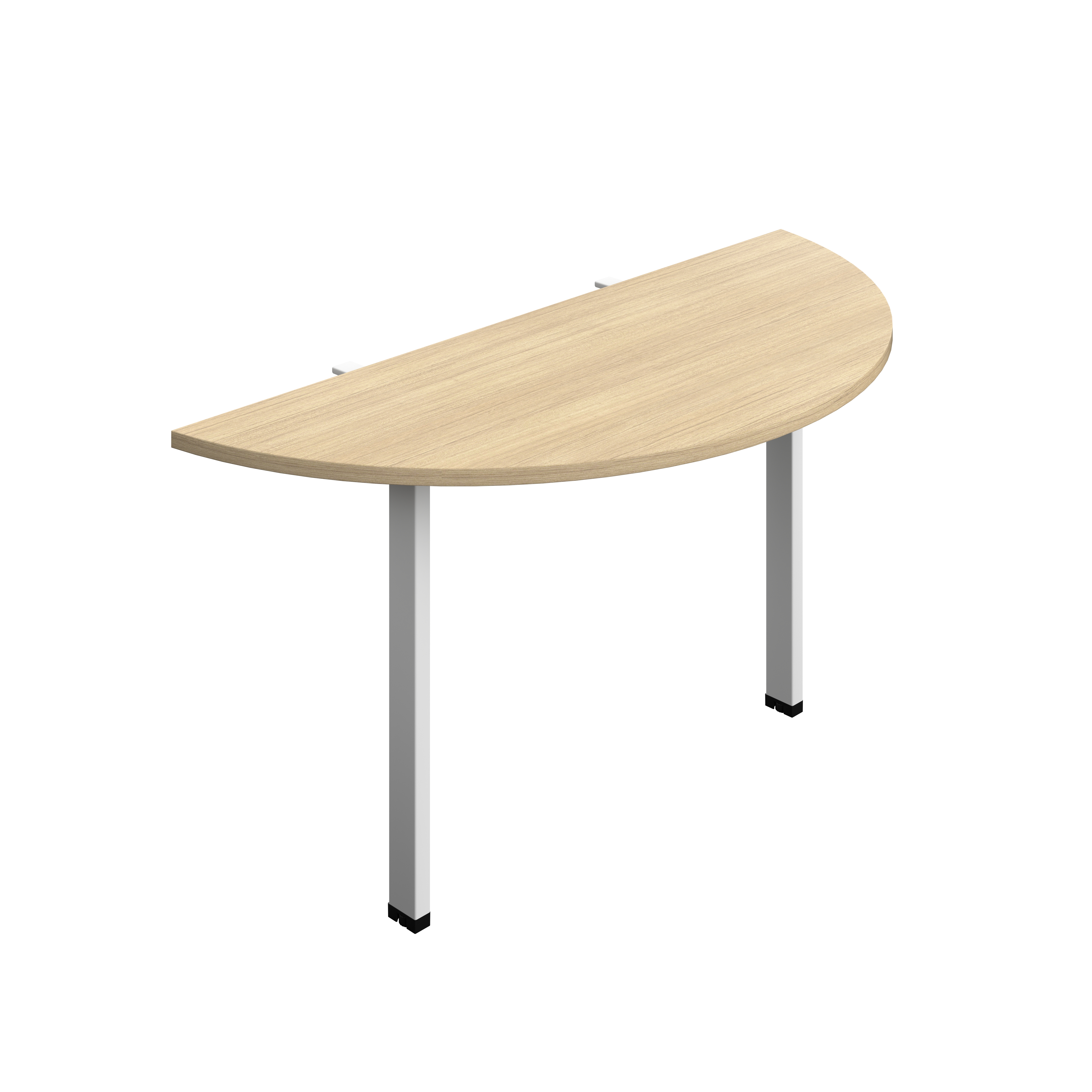 Synergy Screen Depth D-End Single Person Bench : Goal Post Leg : 1400 | 600 | Nova Oak/White