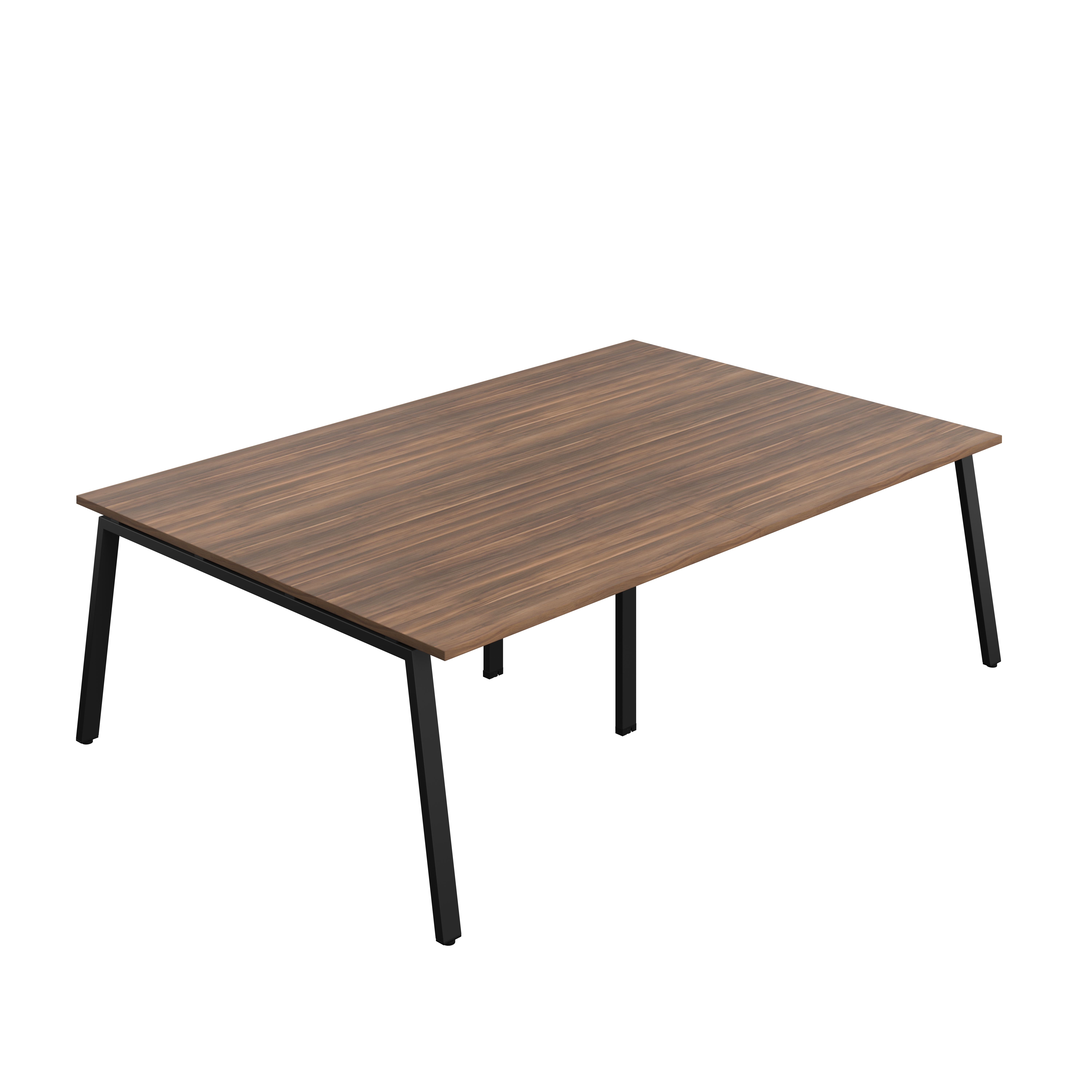 Synergy Meeting Table (FSC) : A-Frame Leg : 2400 | 1600 | Dark Walnut/Black