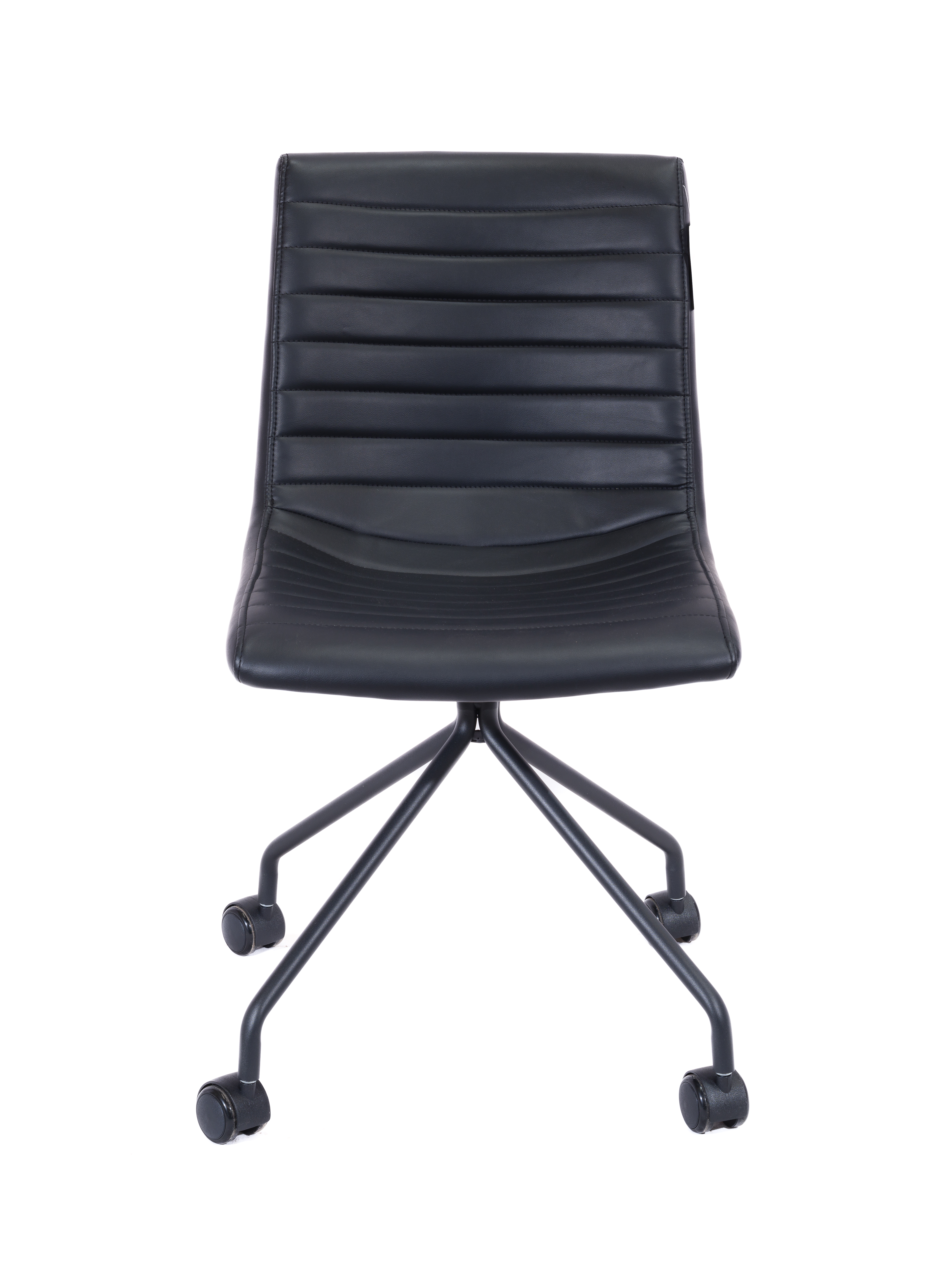 Veer Chair with 4 Star Base | Black PU/Black thumbnail 2