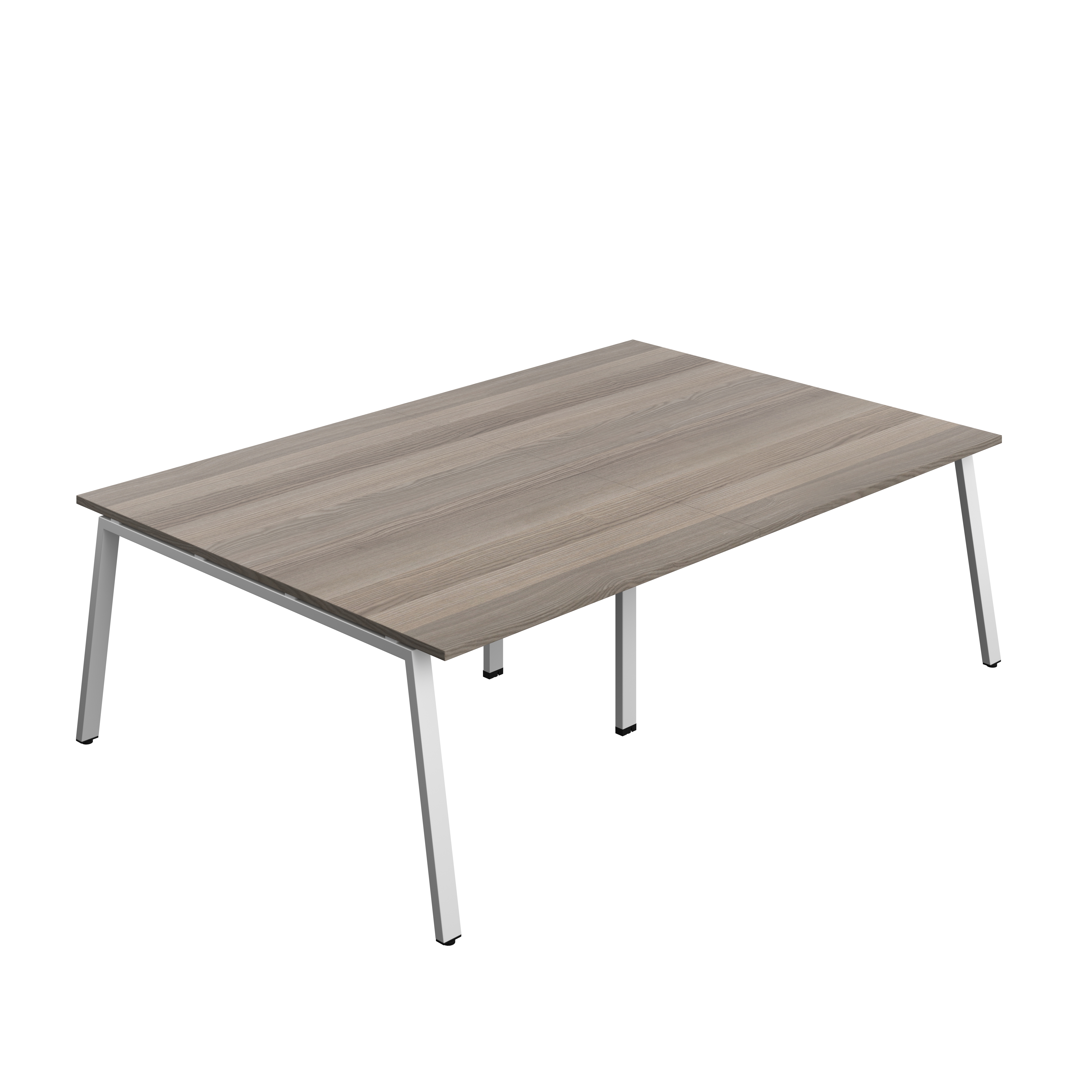 Synergy Meeting Table (FSC) : A-Frame Leg : 2400 | 1600 | Grey Oak/Silver