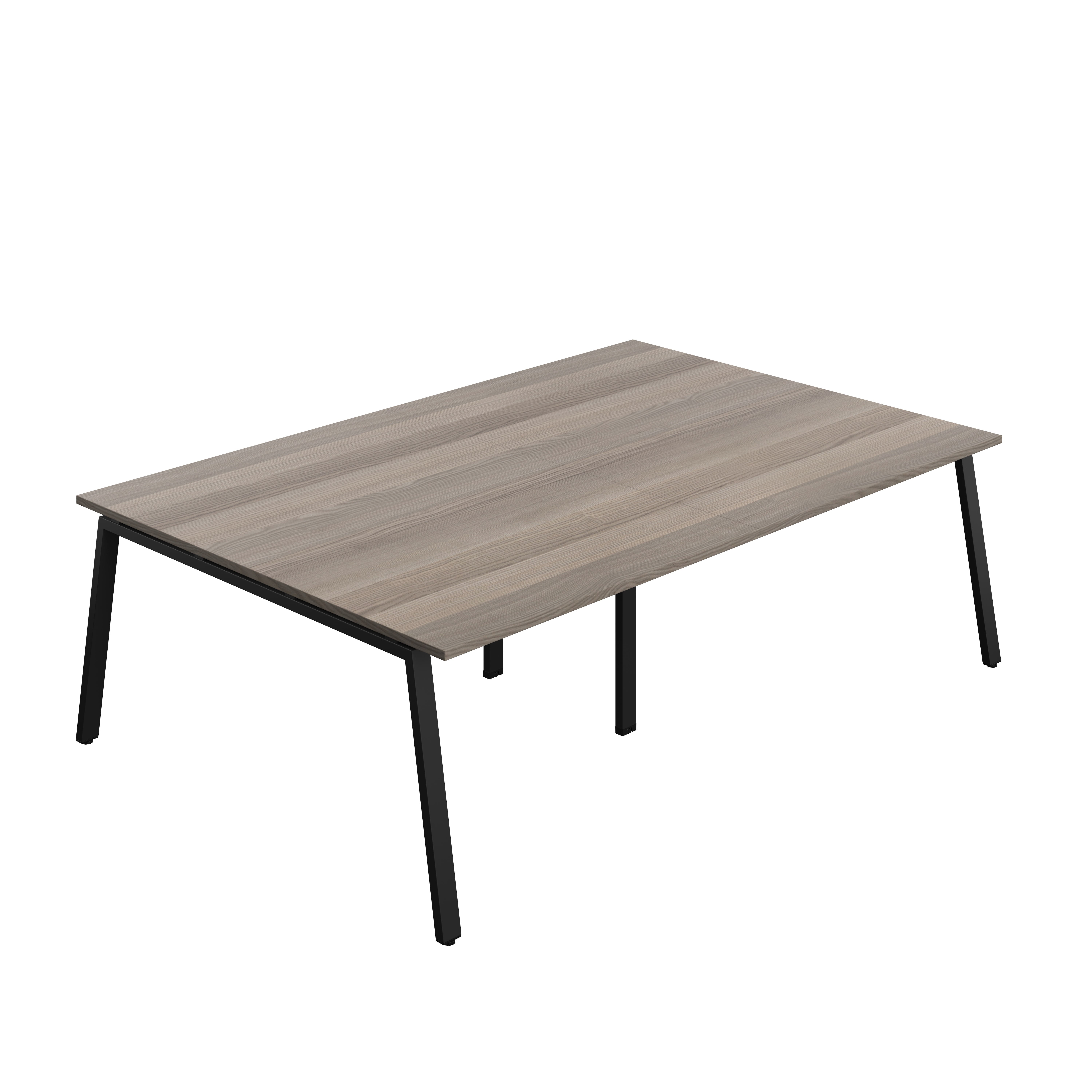 Synergy Meeting Table (FSC) : A-Frame Leg : 2400 | 1600 | Grey Oak/Black