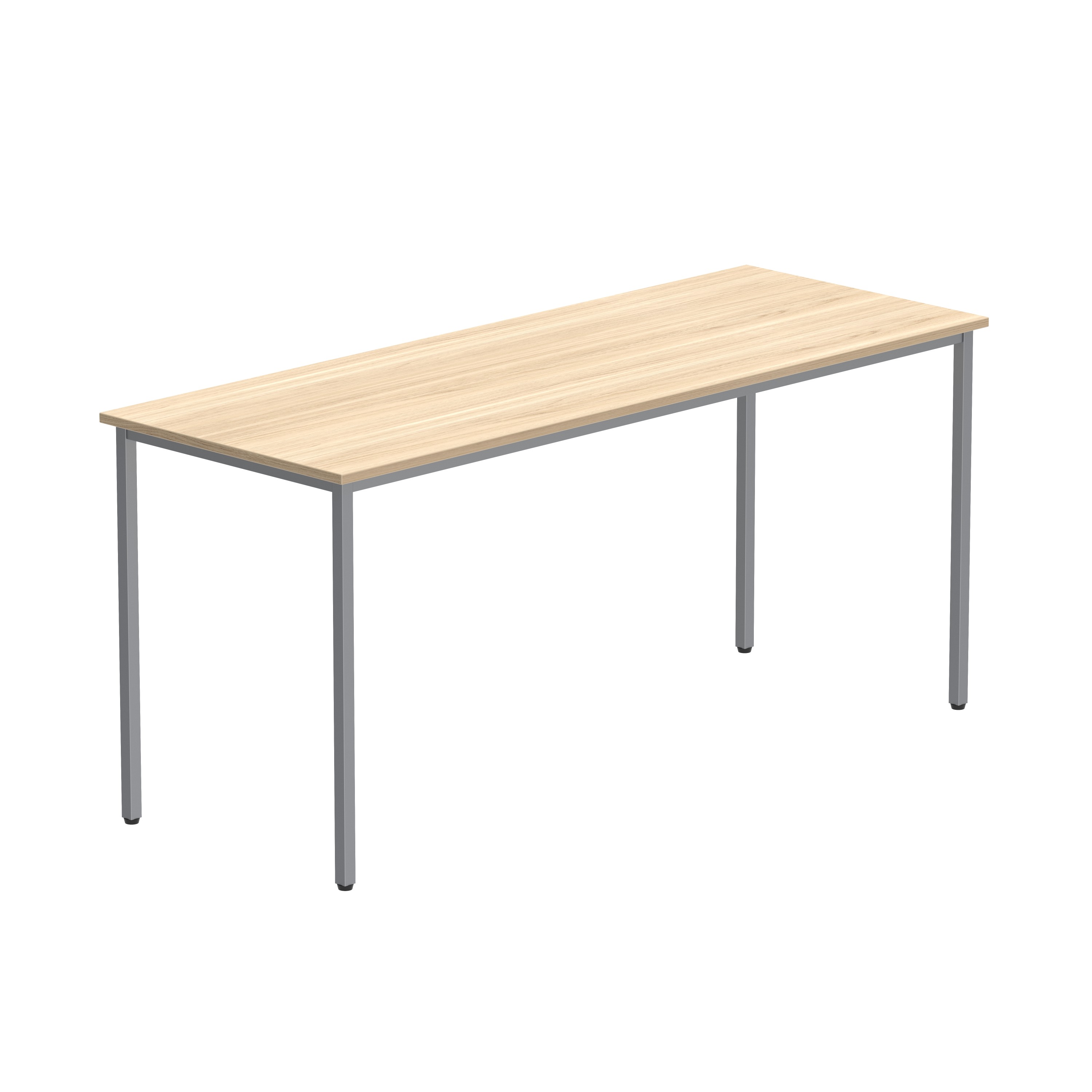 Office Rectangular Multi-Use Table (FSC) | 1600X600 | Canadian Oak/Silver thumbnail 6