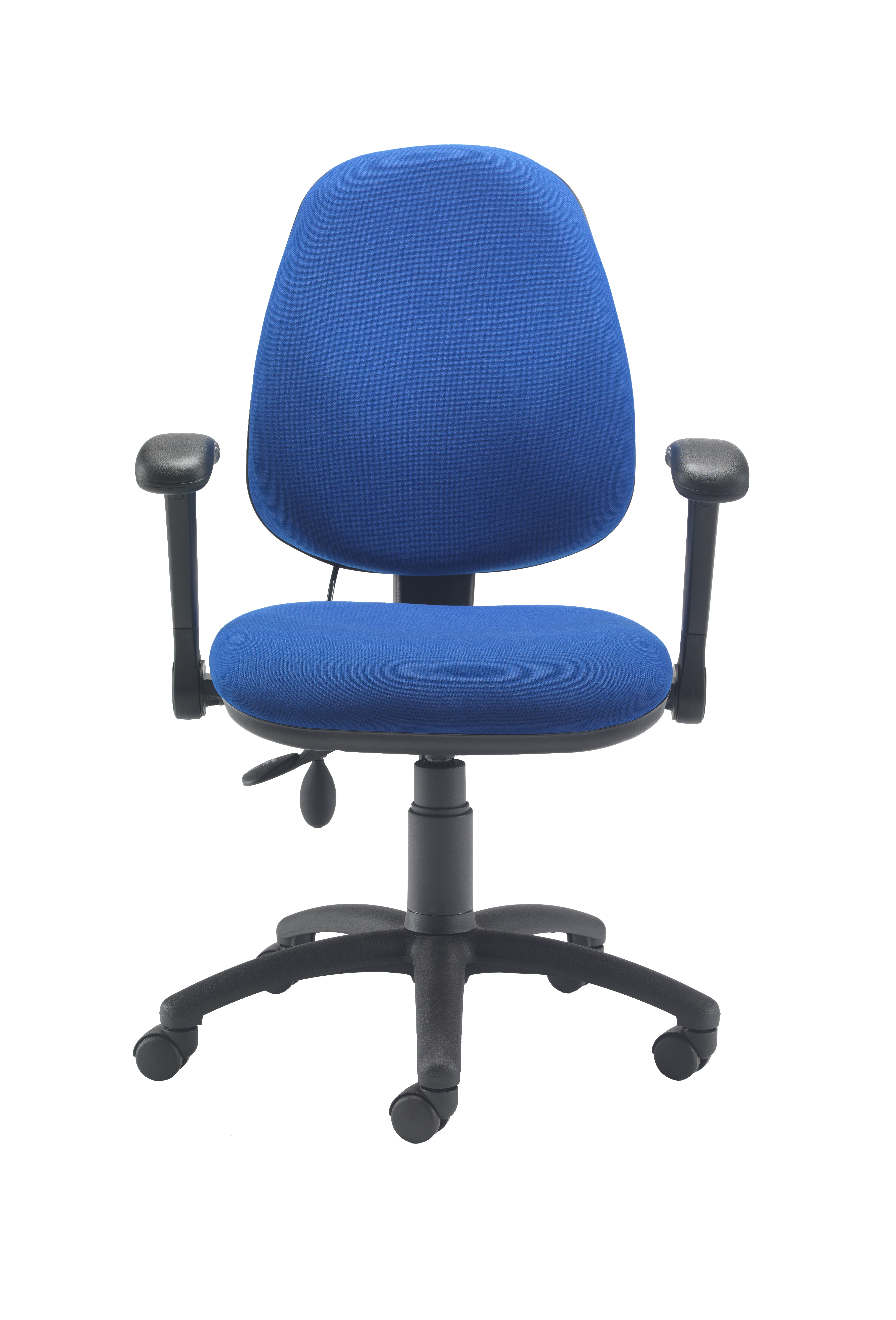 Calypso Ergo 2 Lever Office Chair with Lumbar Pump | Folding Arms | Royal Blue thumbnail 2