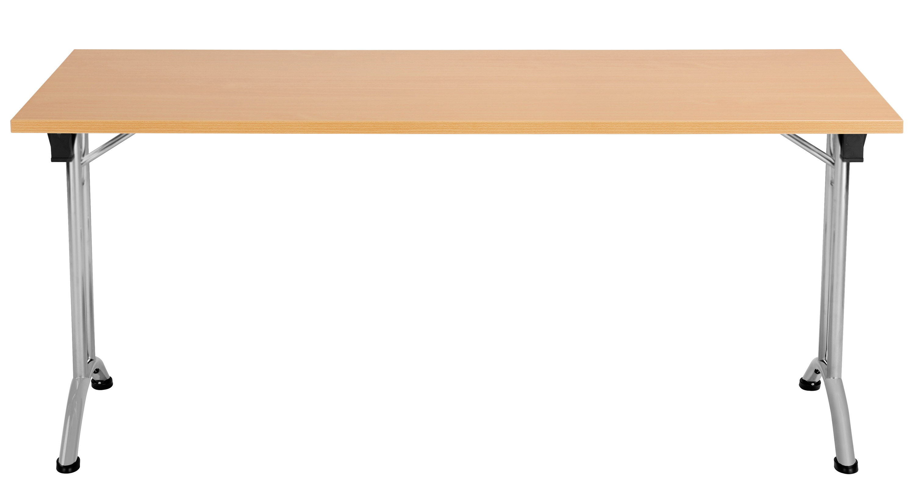 One Union Rectangular Folding Table (FSC) | 1600 X 800 | Beech/Silver