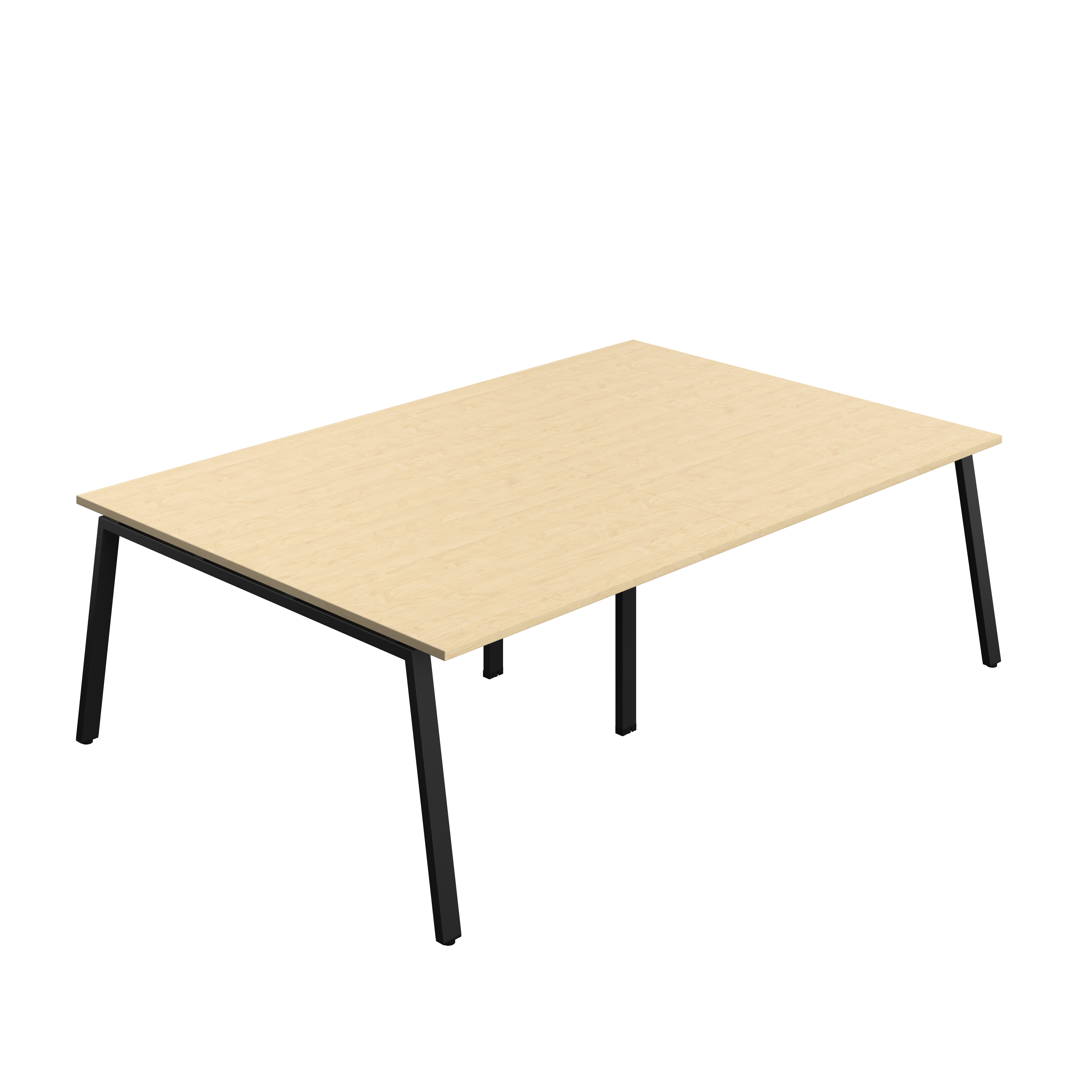 Synergy Meeting Table (FSC) : A-Frame Leg : 2400 | 1600 | Maple/Black