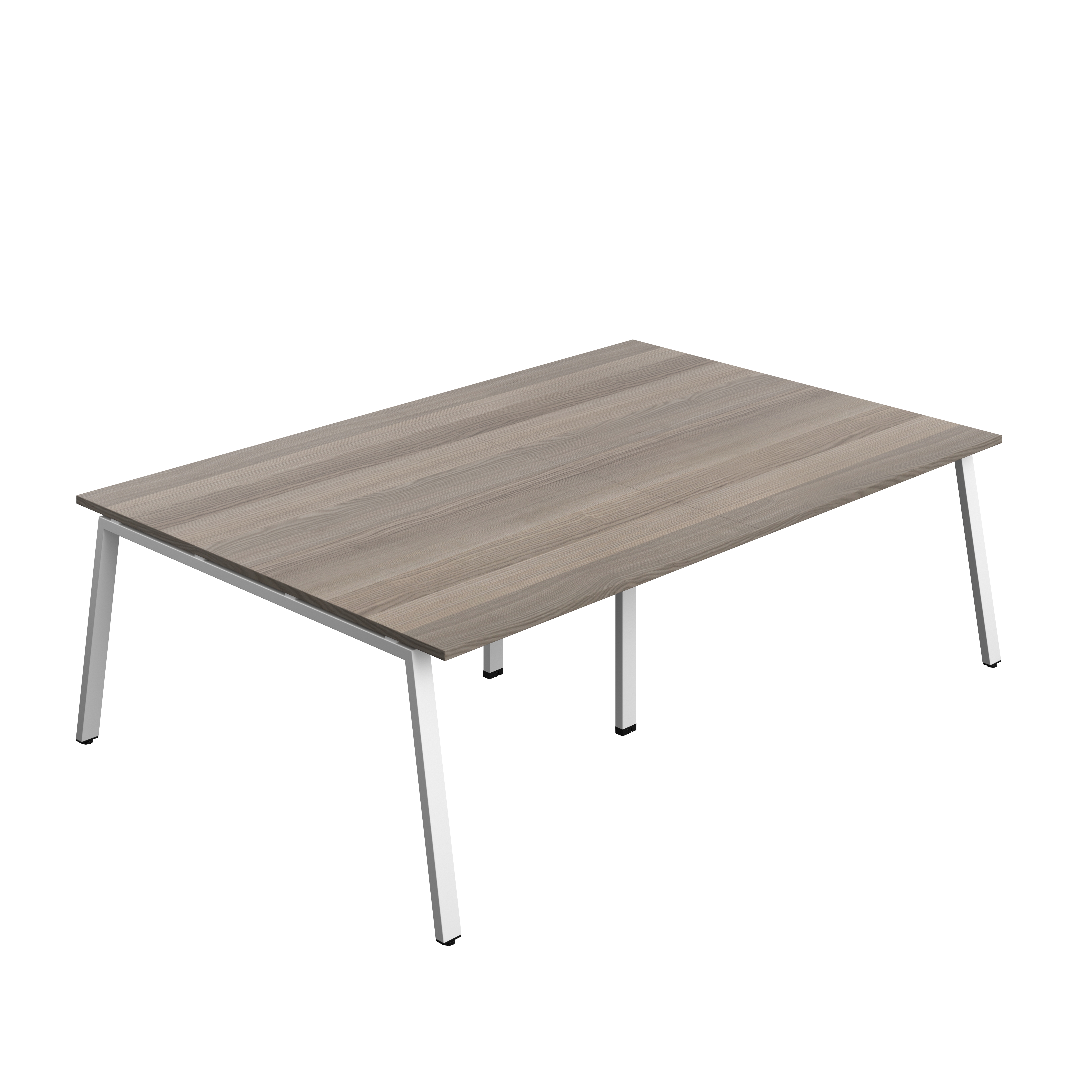 Synergy Meeting Table (FSC) : A-Frame Leg : 2400 | 1600 | Grey Oak/White