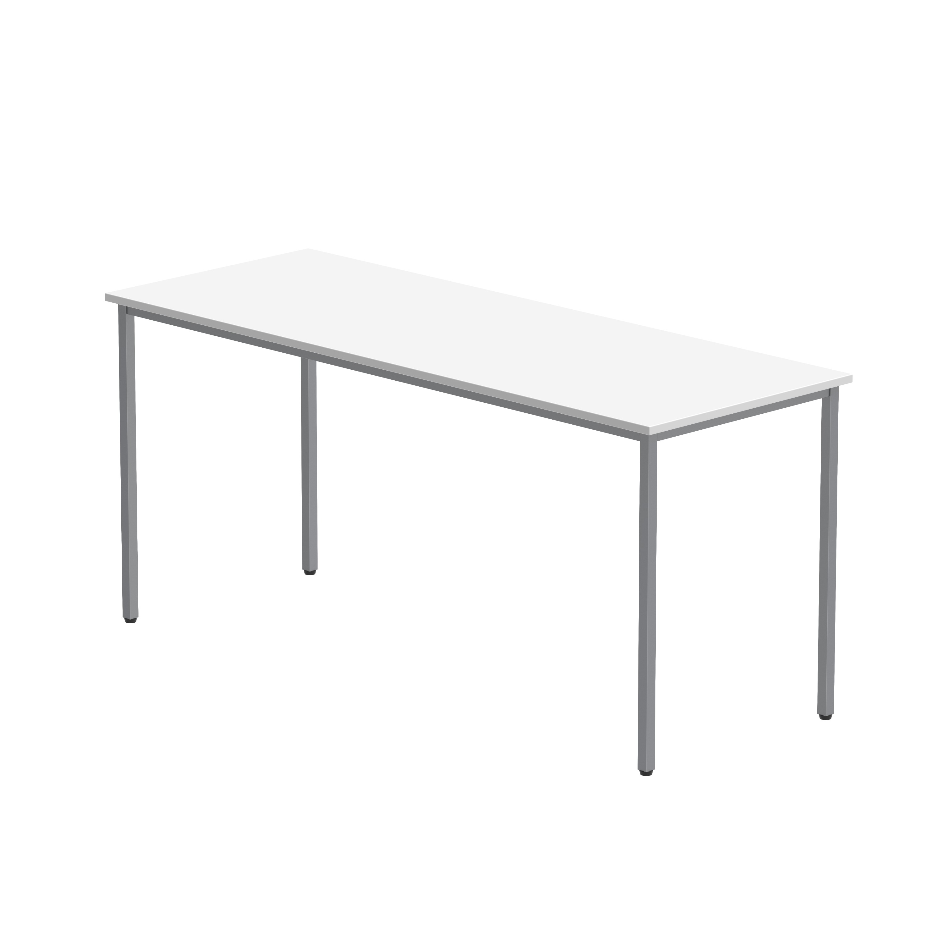 Office Rectangular Multi-Use Table (FSC) | 1600X600 | Arctic White/Silver
