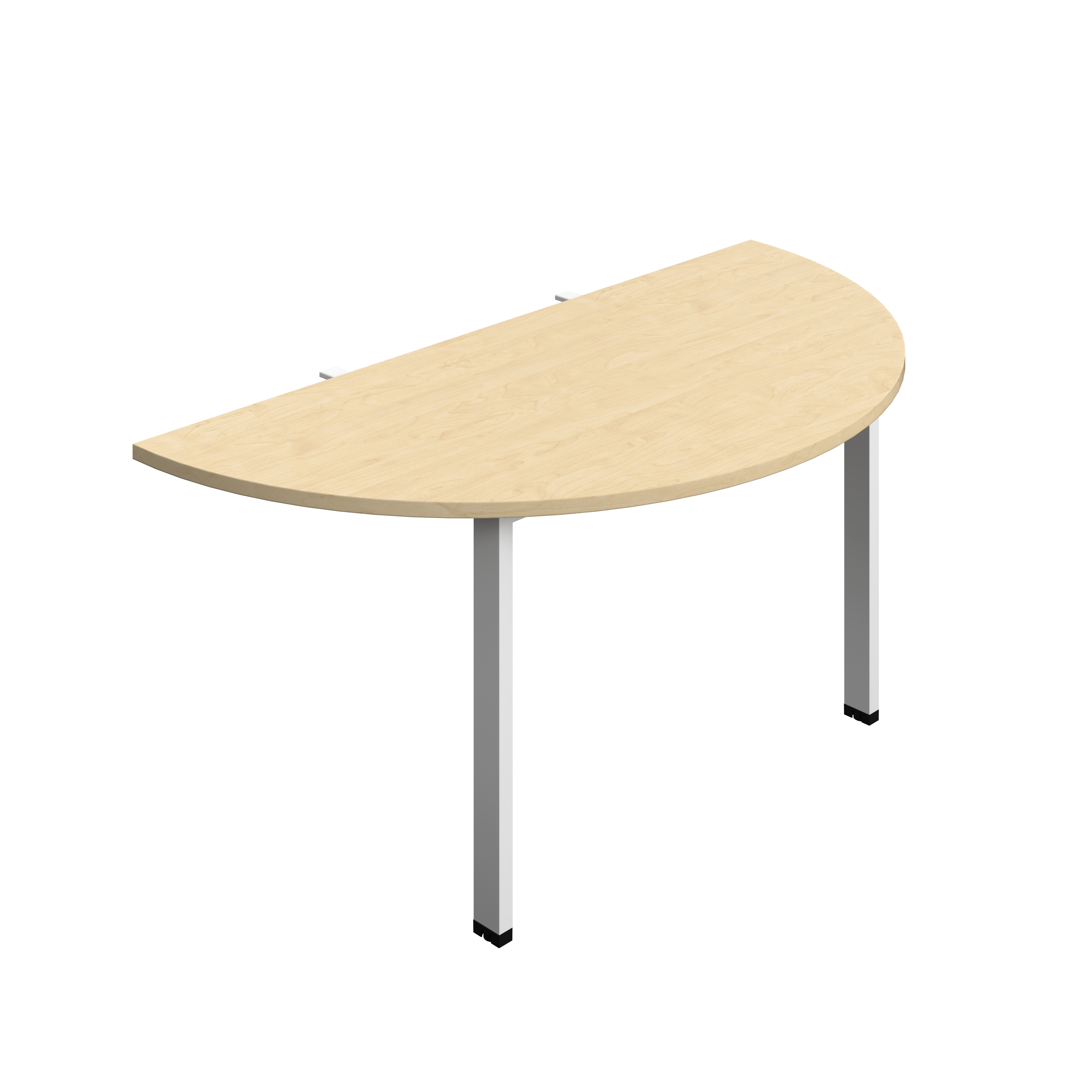 Synergy Screen Depth D-End Single Person Bench : Goal Post Leg : 1400 | 800 | Maple/White