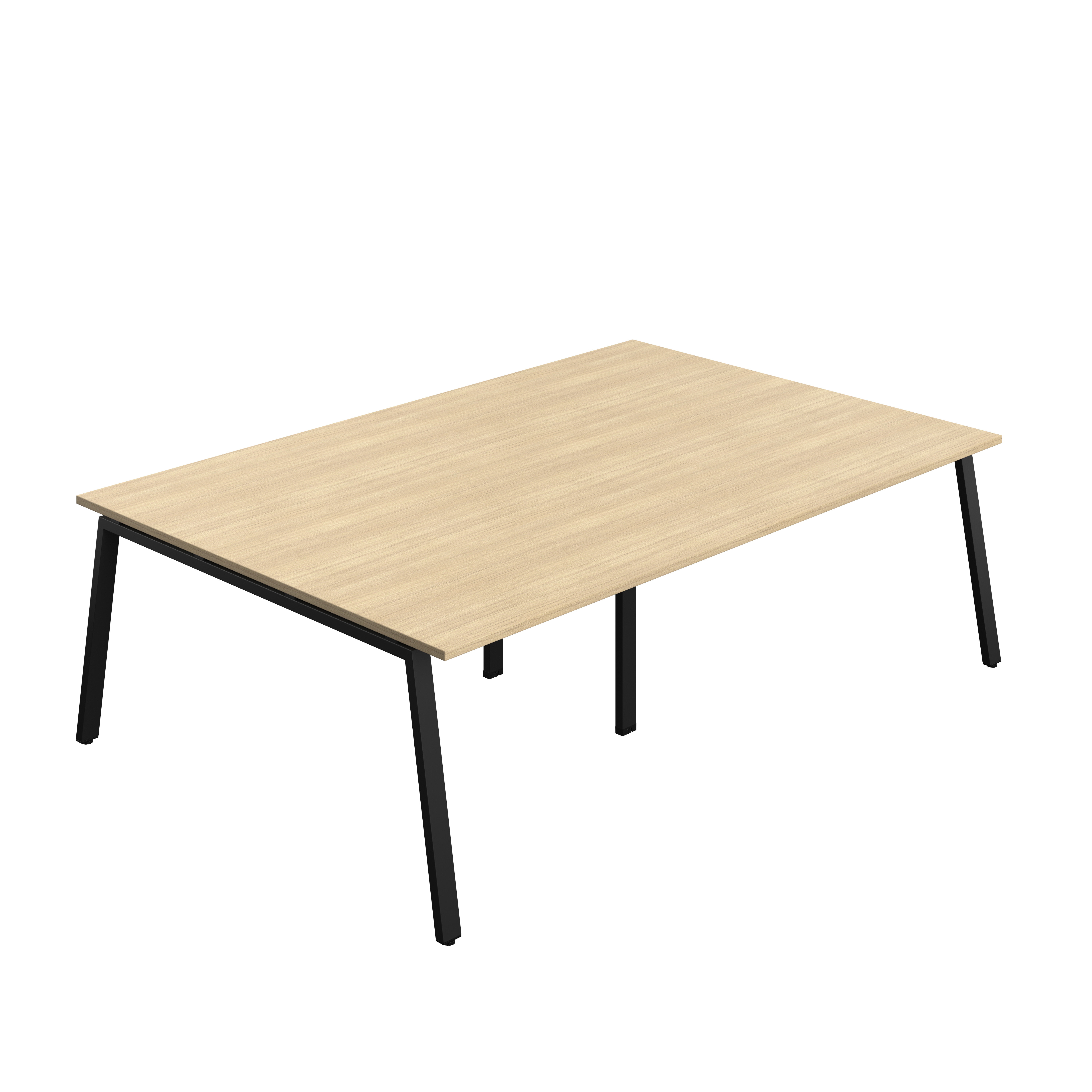 Synergy Meeting Table (FSC) : A-Frame Leg : 2400 | 1600 | Nova Oak/Black