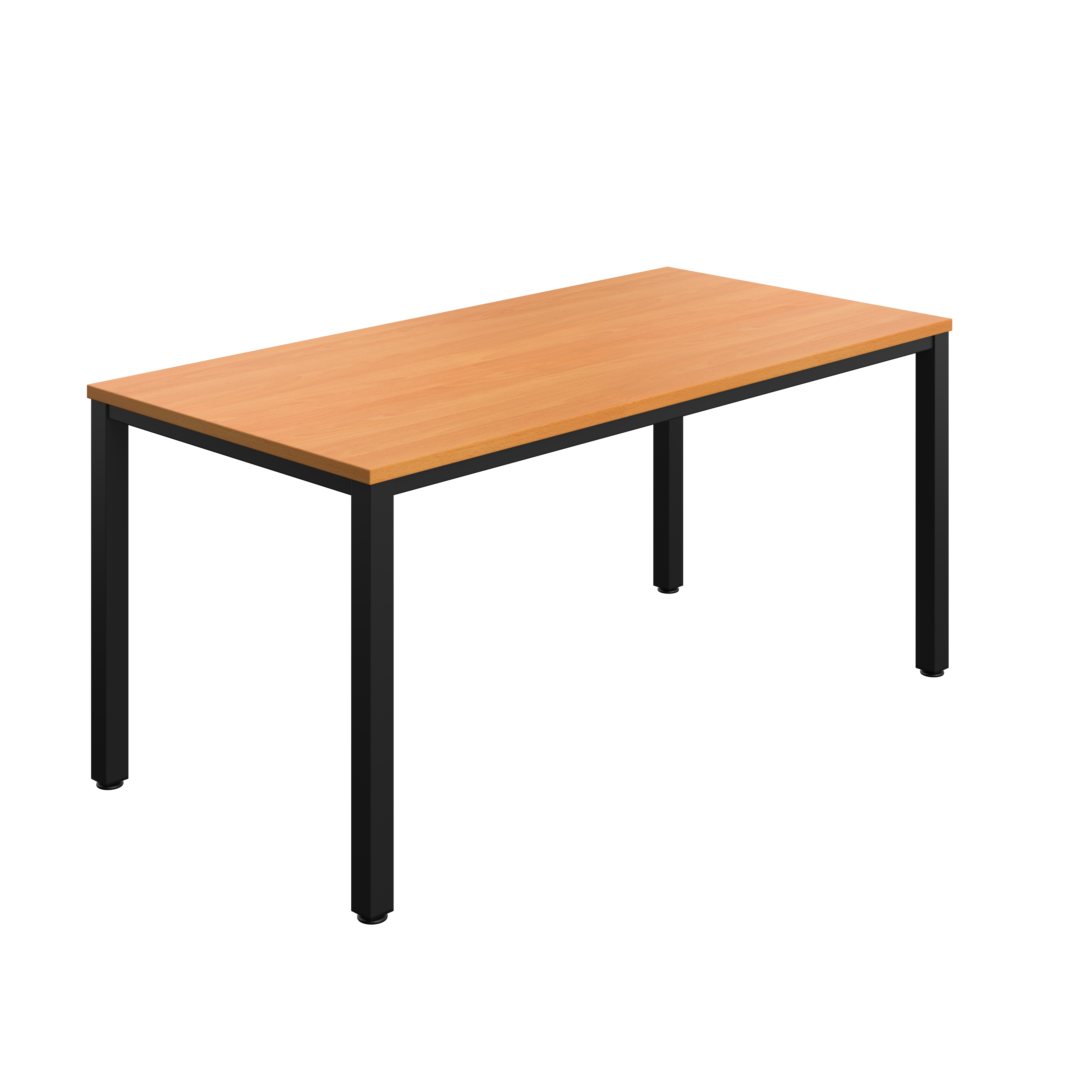 Fraction Infinity Rectangular Meeting Table (FSC) | 1600 X 800 | Beech/Black