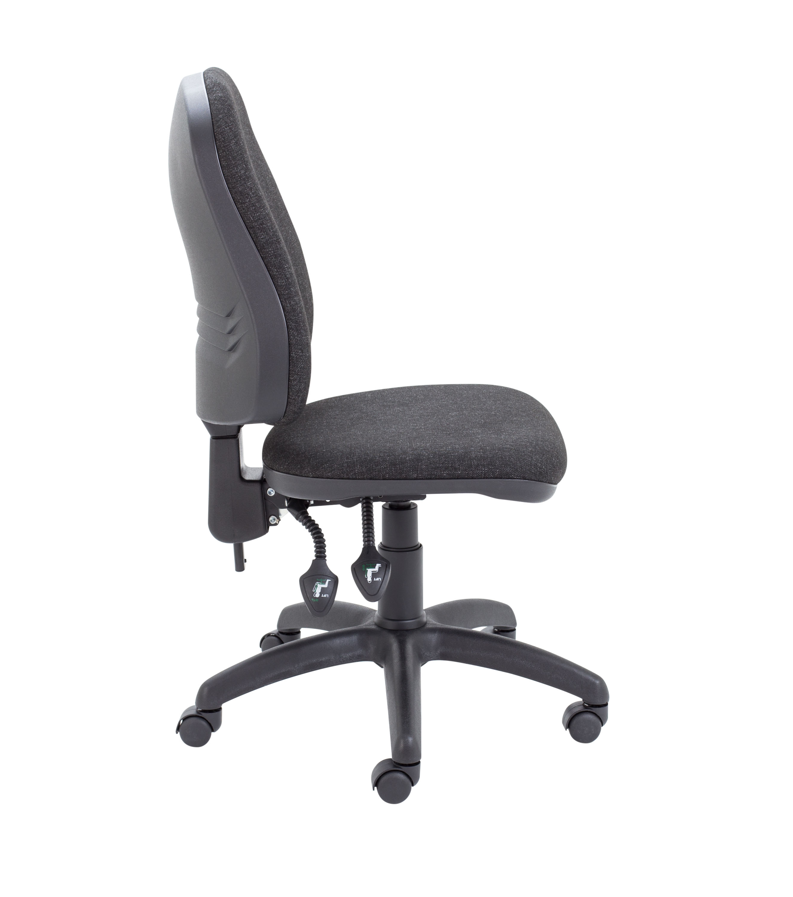 Calypso 2 High Back Operator Chair | No Arms | Charcoal thumbnail 3