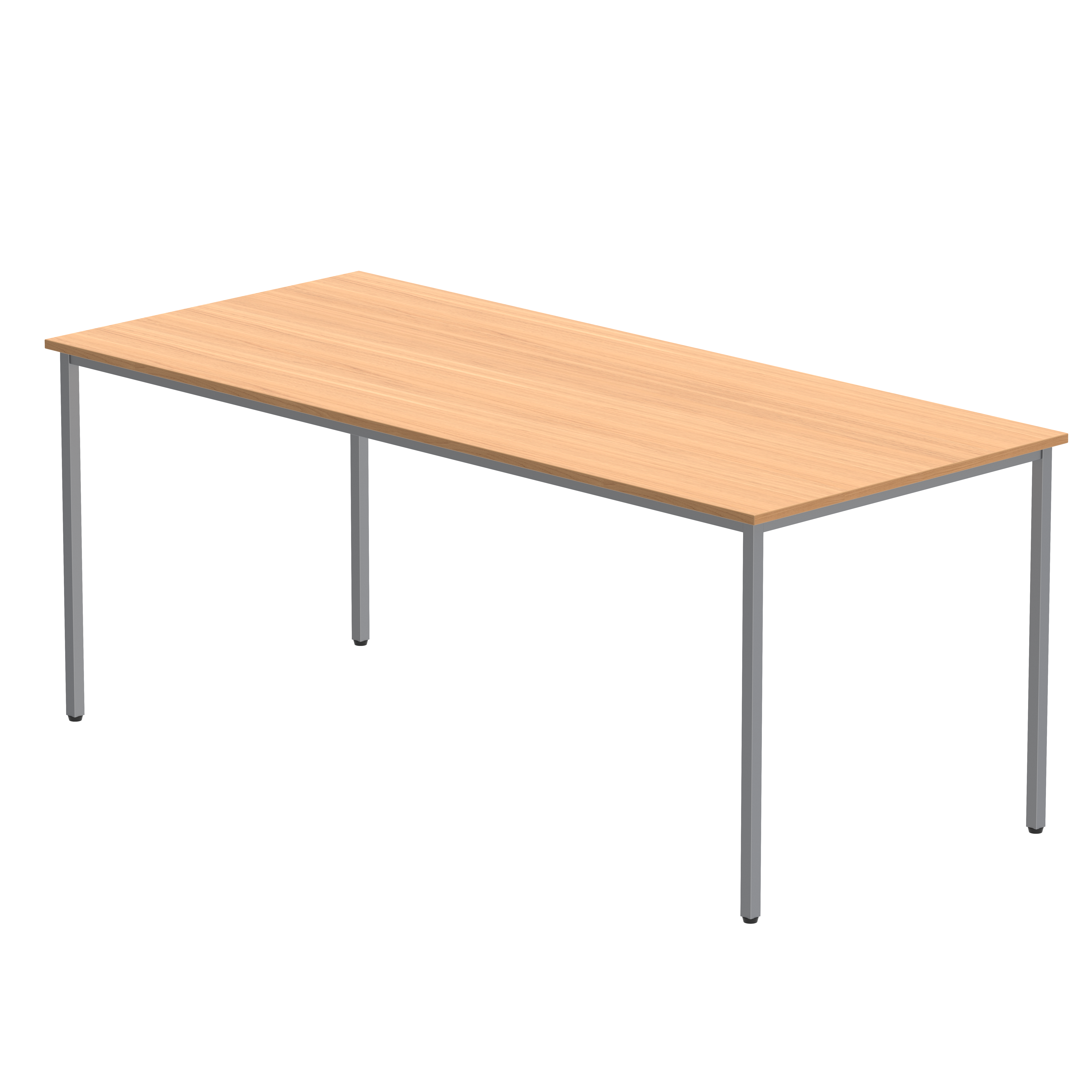 Office Rectangular Multi-Use Table (FSC) | 1800X800 | Norwegian Beech/Silver thumbnail 2