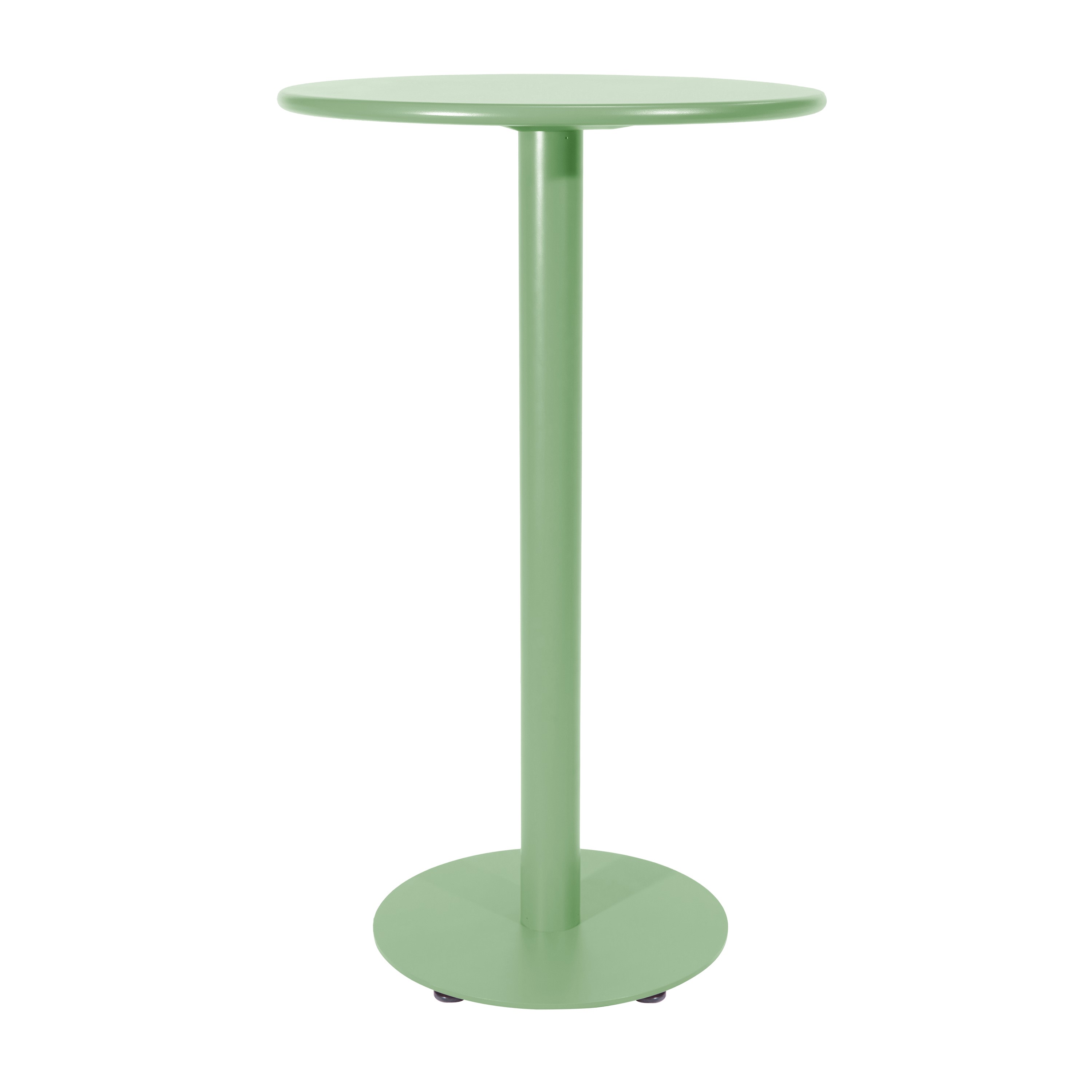 Breeze Aluminium Round Poseur Bar Table | Fair Green