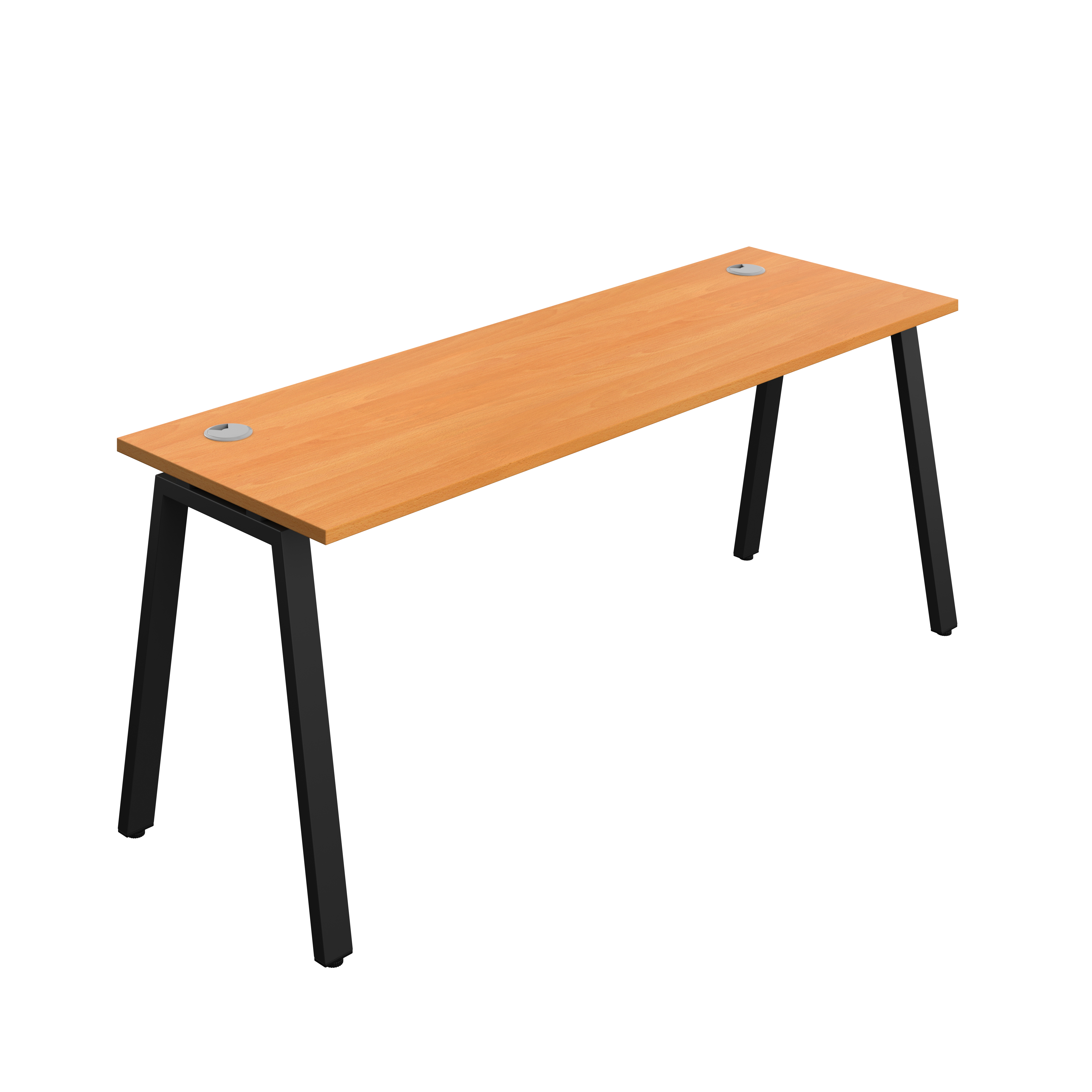 Synergy Bench with Cable Ports: 1 Person (FSC) : A-Frame Leg : 1800 | 600 | Unlimited/Black