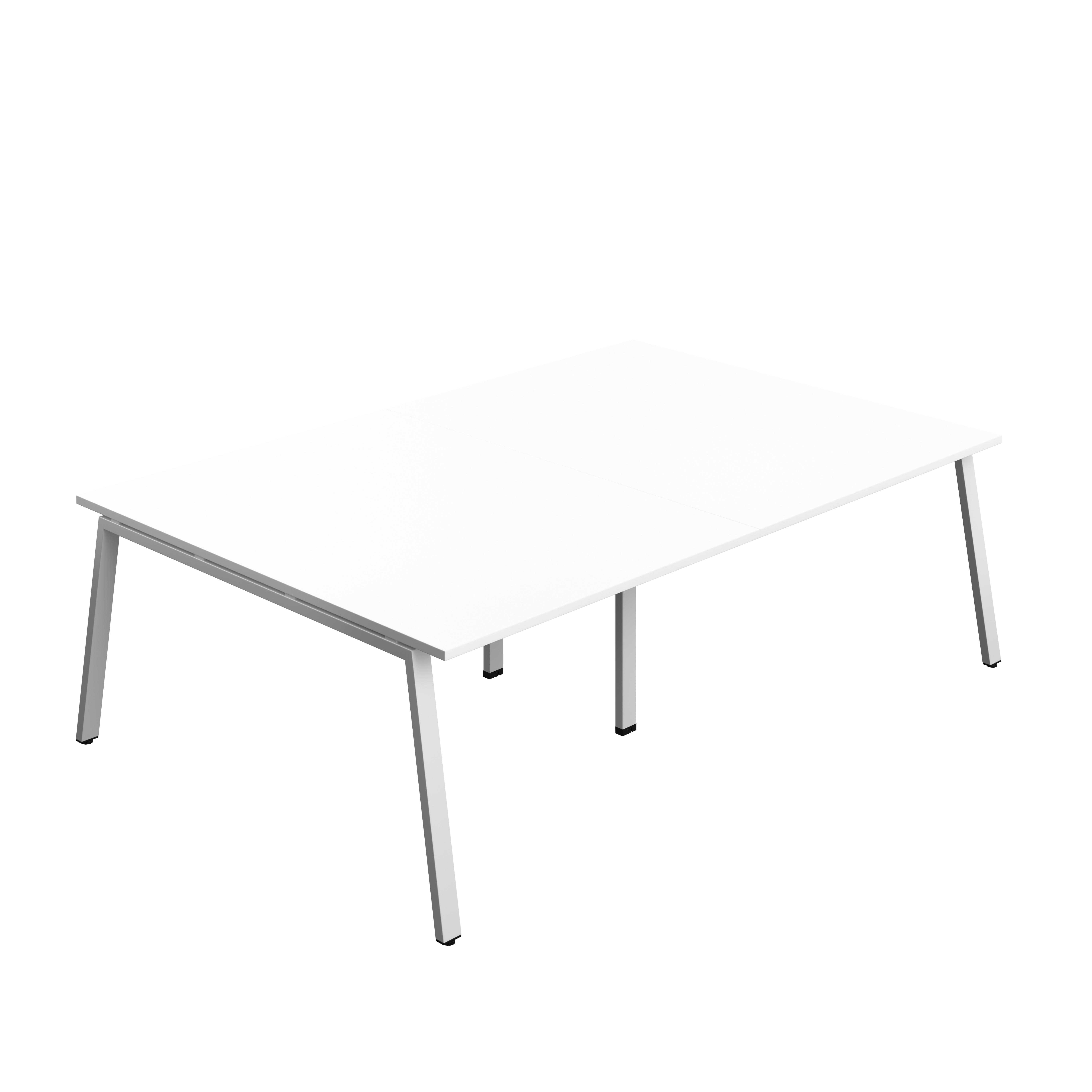 Synergy Meeting Table (FSC) : A-Frame Leg : 2400 | 1600 | White/Silver