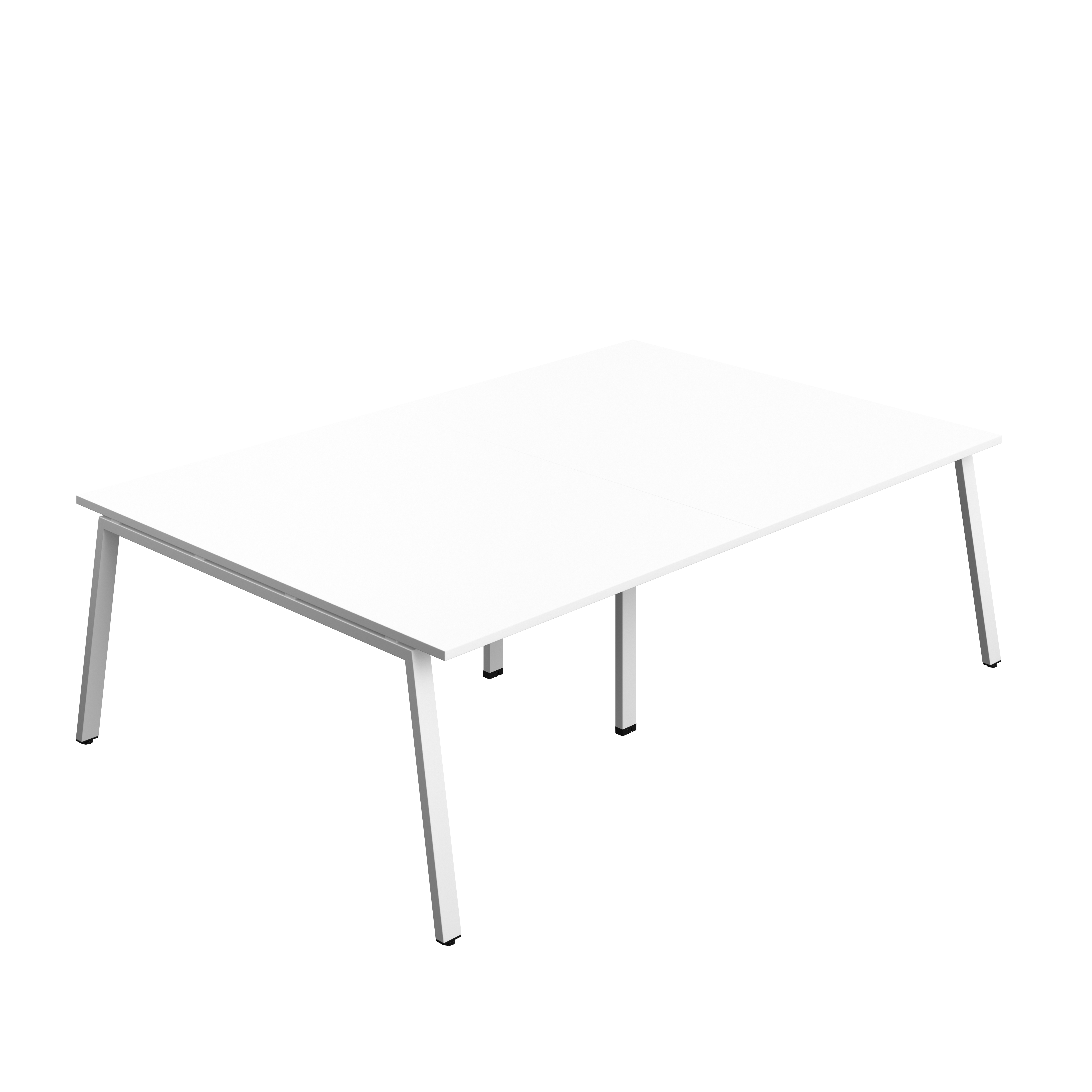 Synergy Meeting Table (FSC) : A-Frame Leg : 2400 | 1600 | White/White