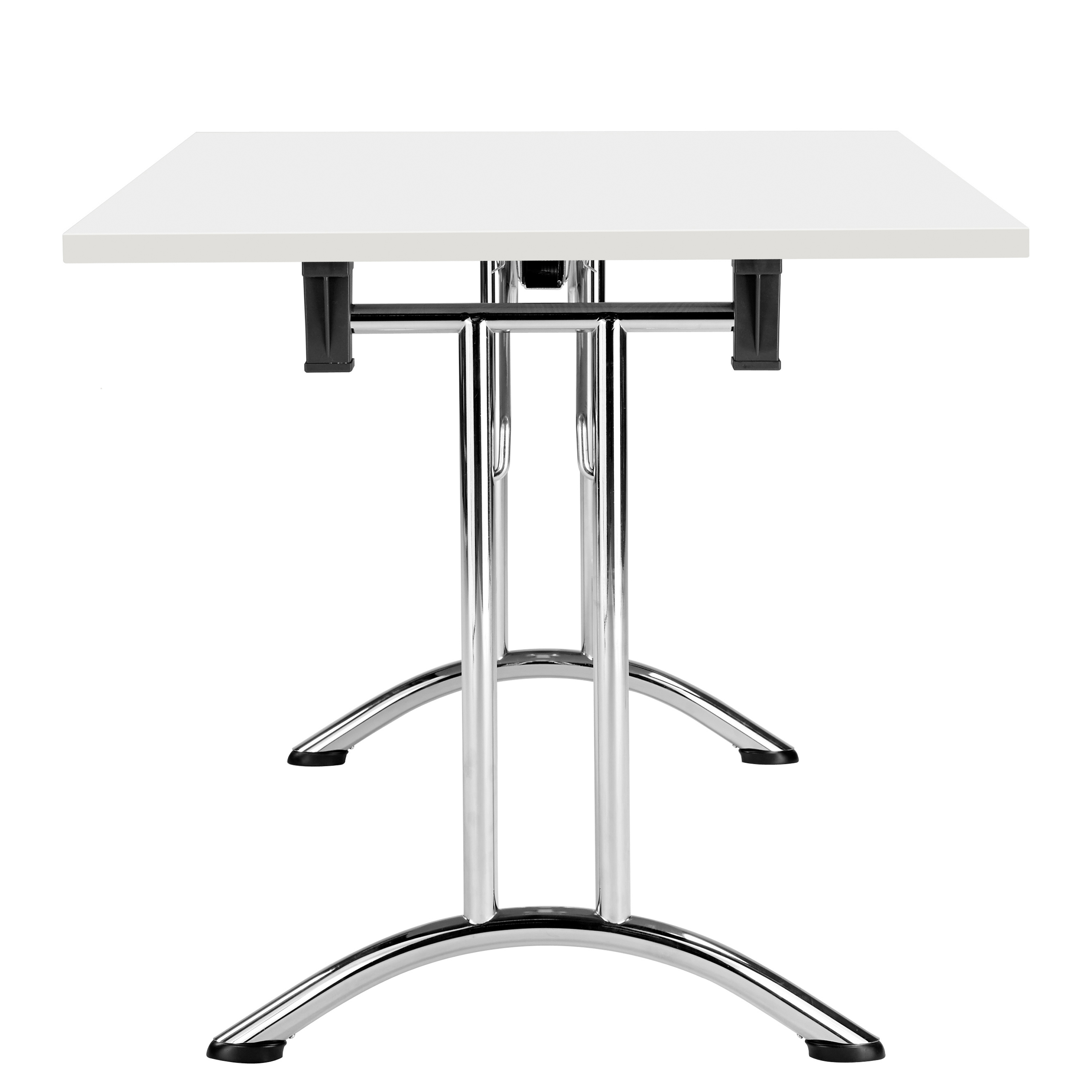 One Union Rectangular Folding Table (FSC) | 1200 X 800 | White/Chrome thumbnail 3