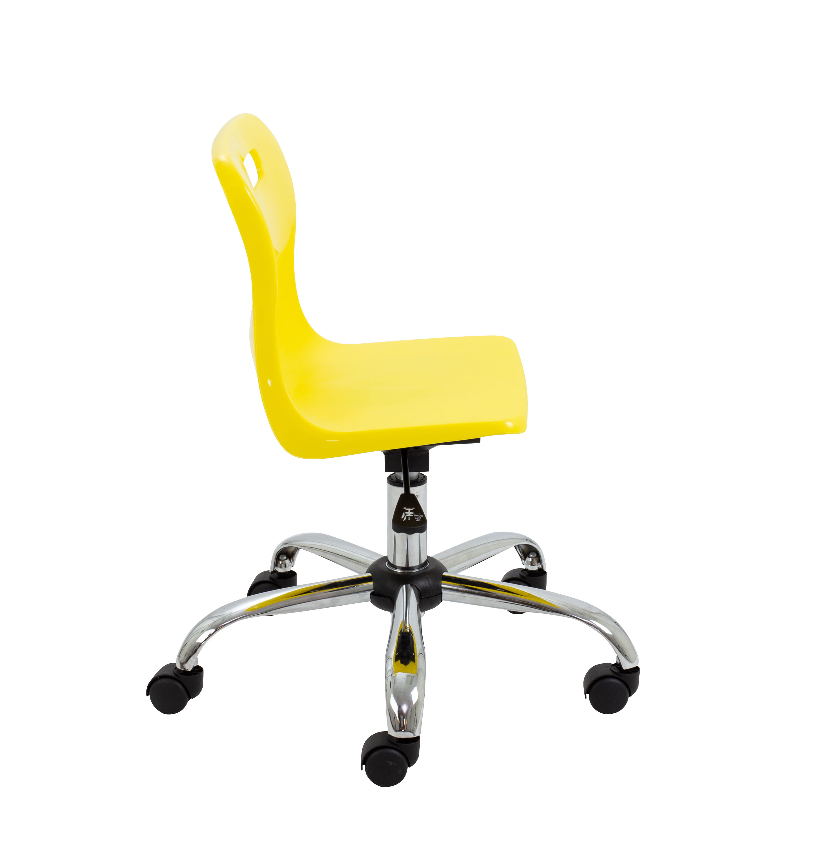 Titan Swivel Junior Chair with Chrome Base and Castors thumbnail 3
