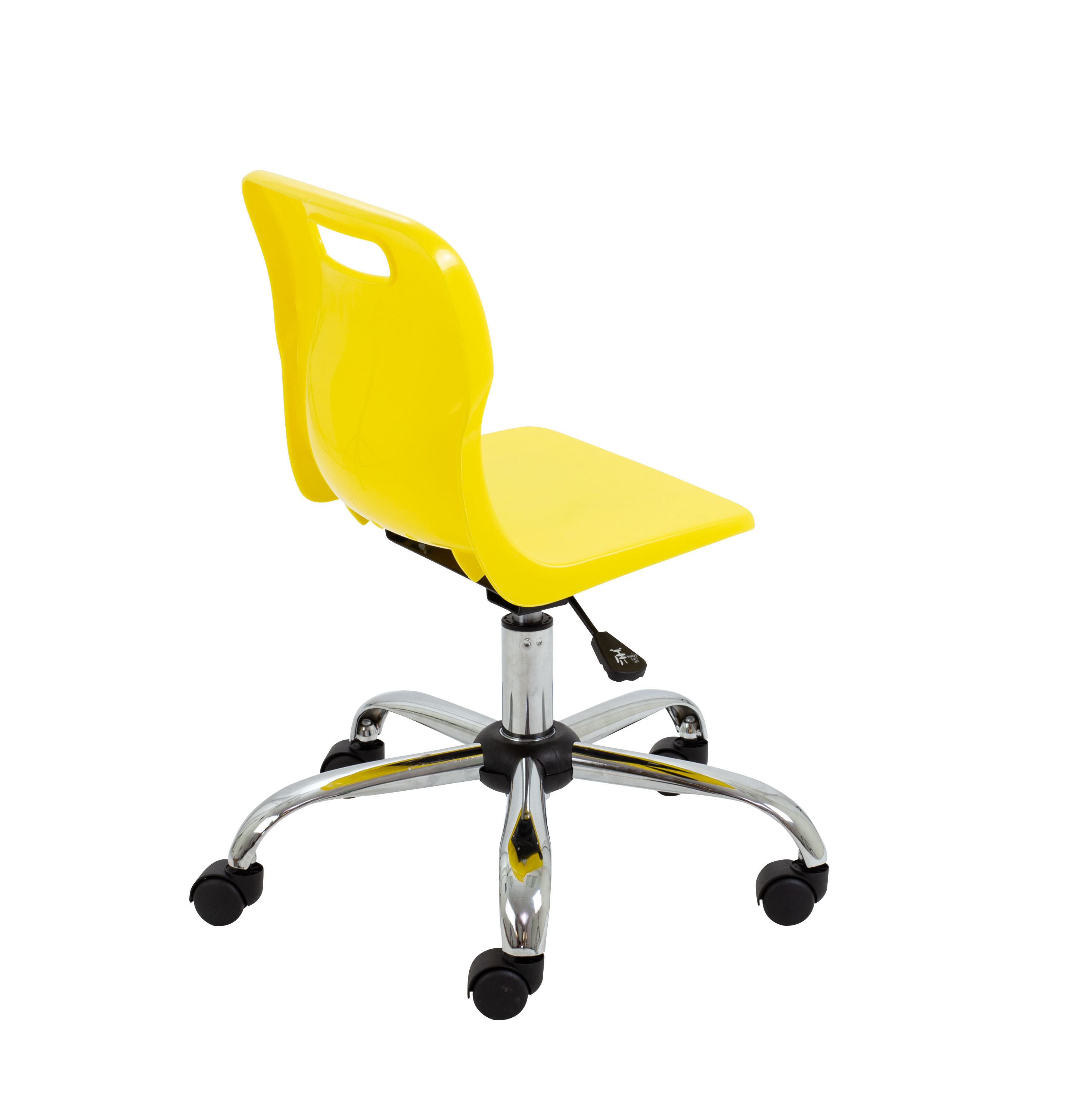 Titan Swivel Junior Chair with Chrome Base and Castors thumbnail 4