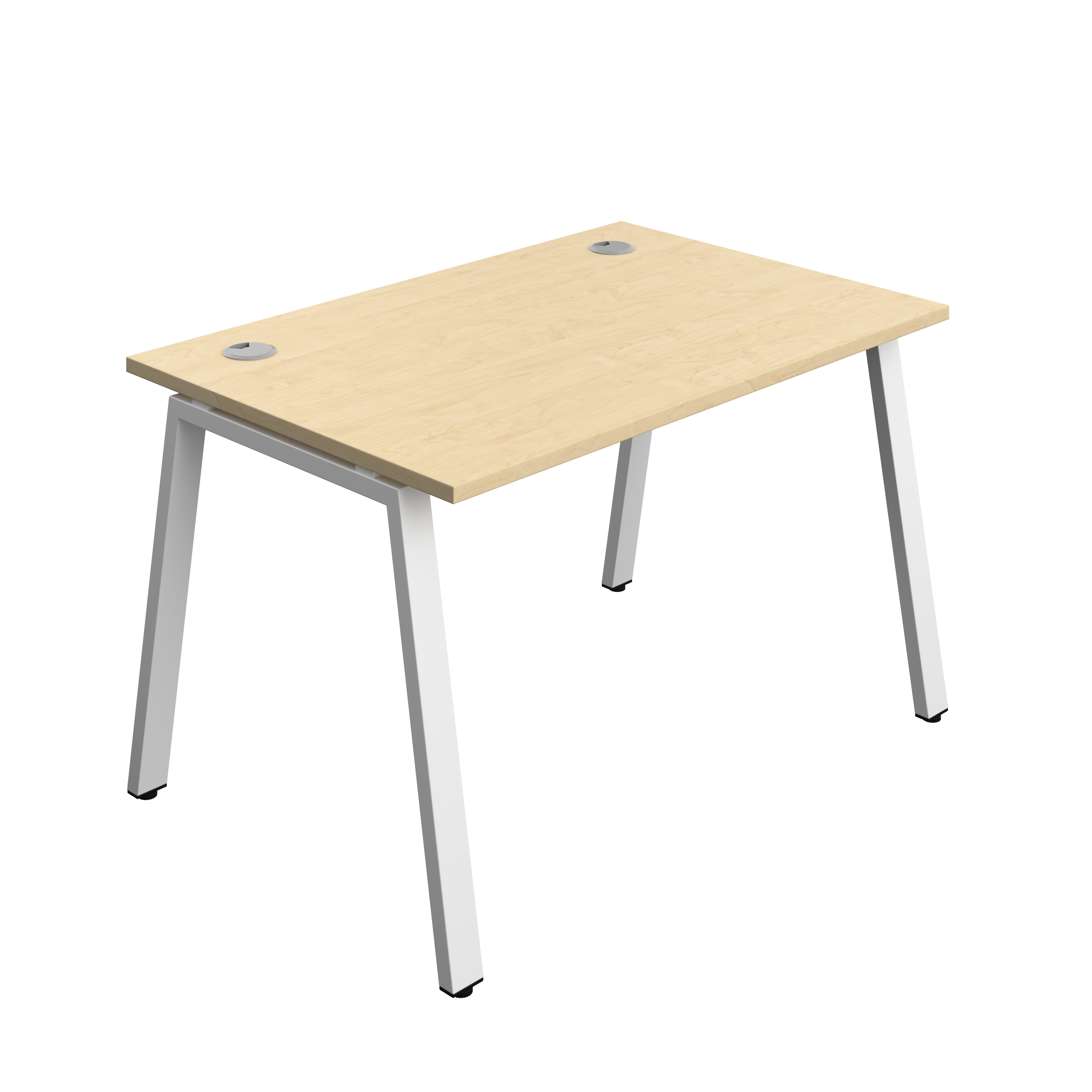 Synergy Bench with Cable Ports: 1 Person (FSC) : A-Frame Leg : 1200 | 800 | Maple/White