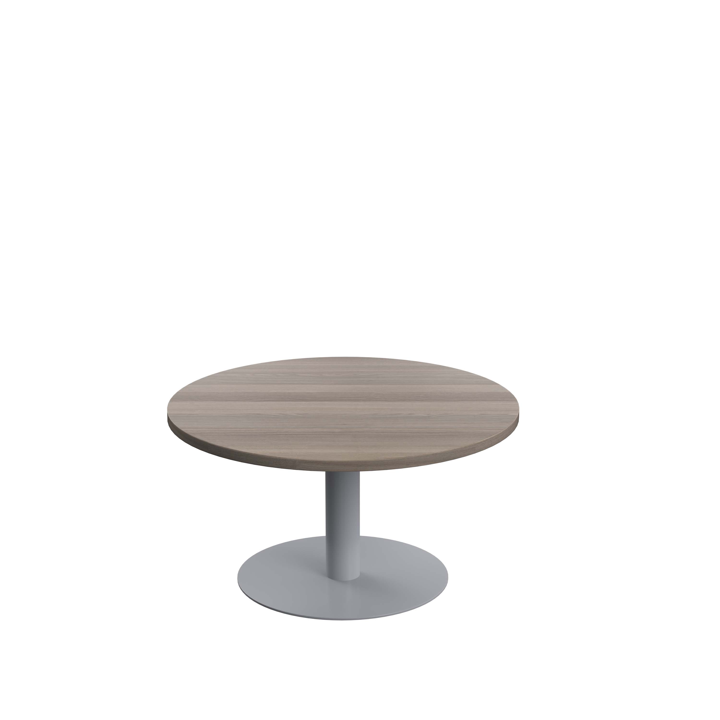 Contract Table Low (FSC) | 800mm | Grey Oak/Silver