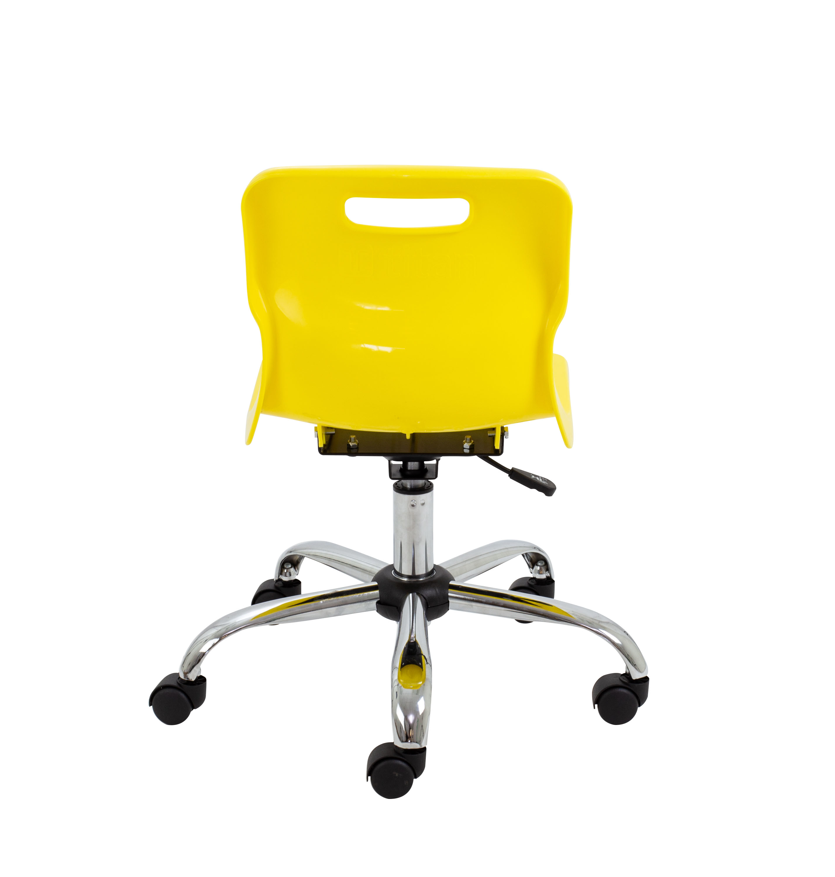 Titan Swivel Junior Chair with Chrome Base and Castors thumbnail 5