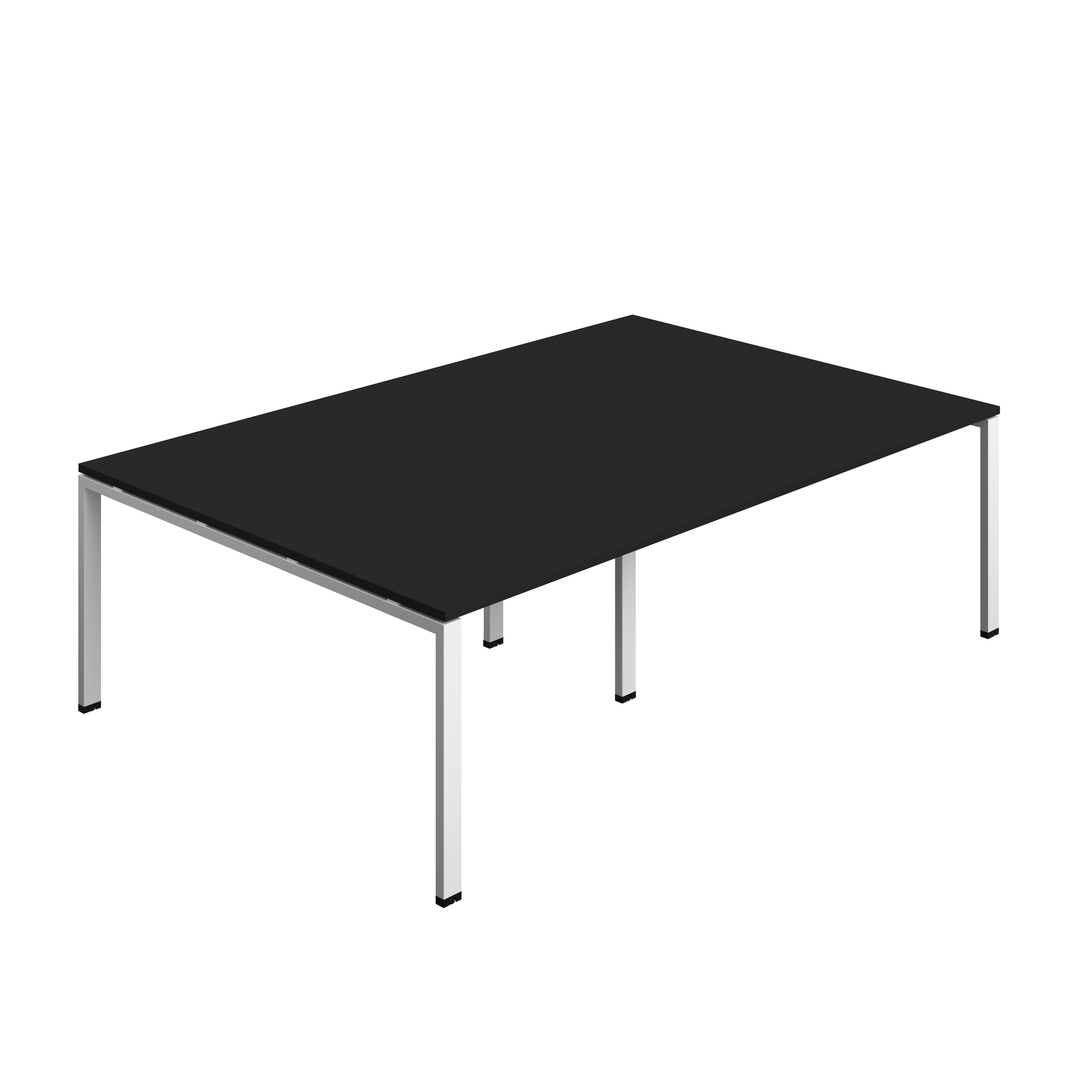 Synergy Meeting Table (FSC) : Goal Post Leg : 2400 | 1600 | Black/White