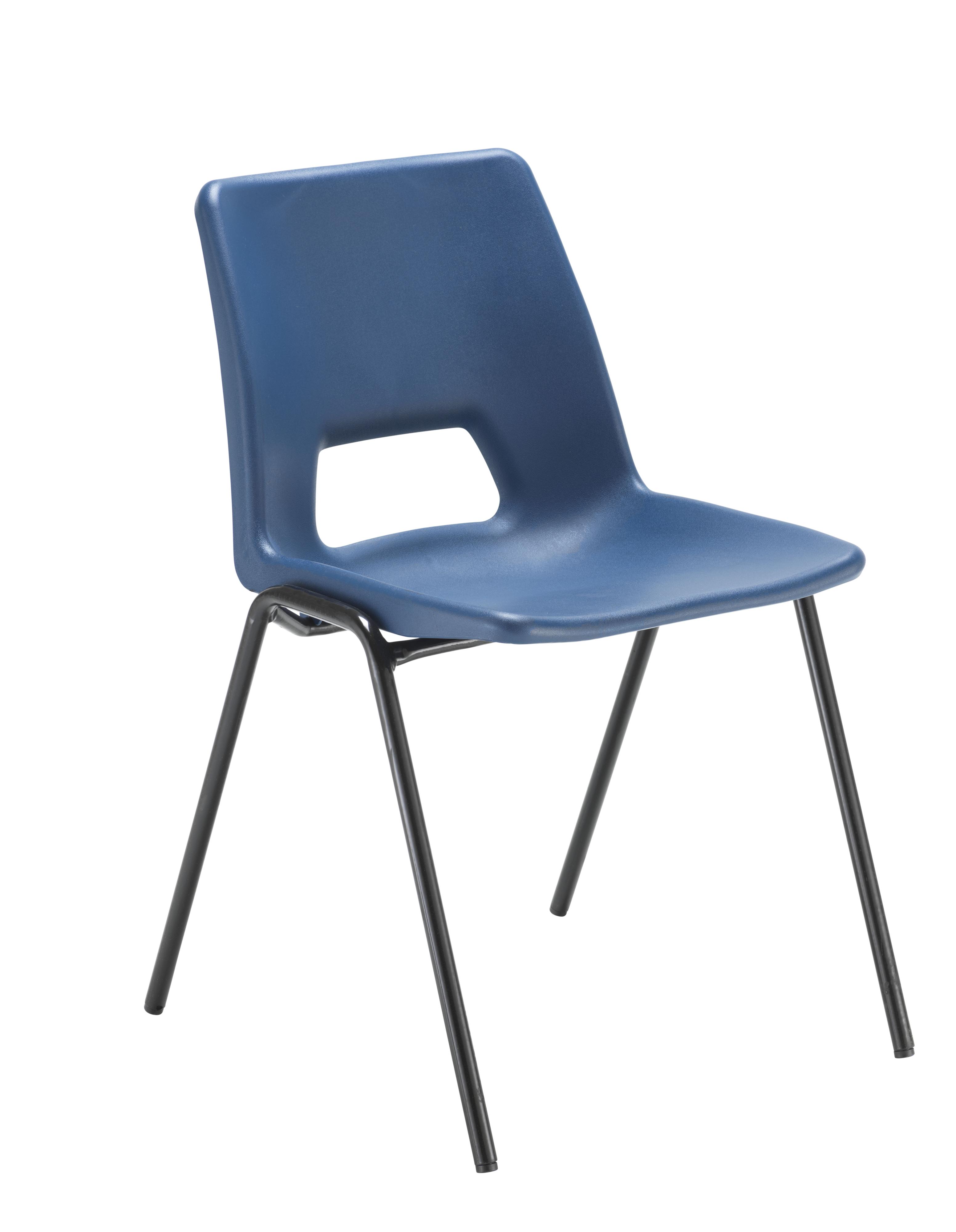 Economy Polypropylene Chair | Blue thumbnail 2