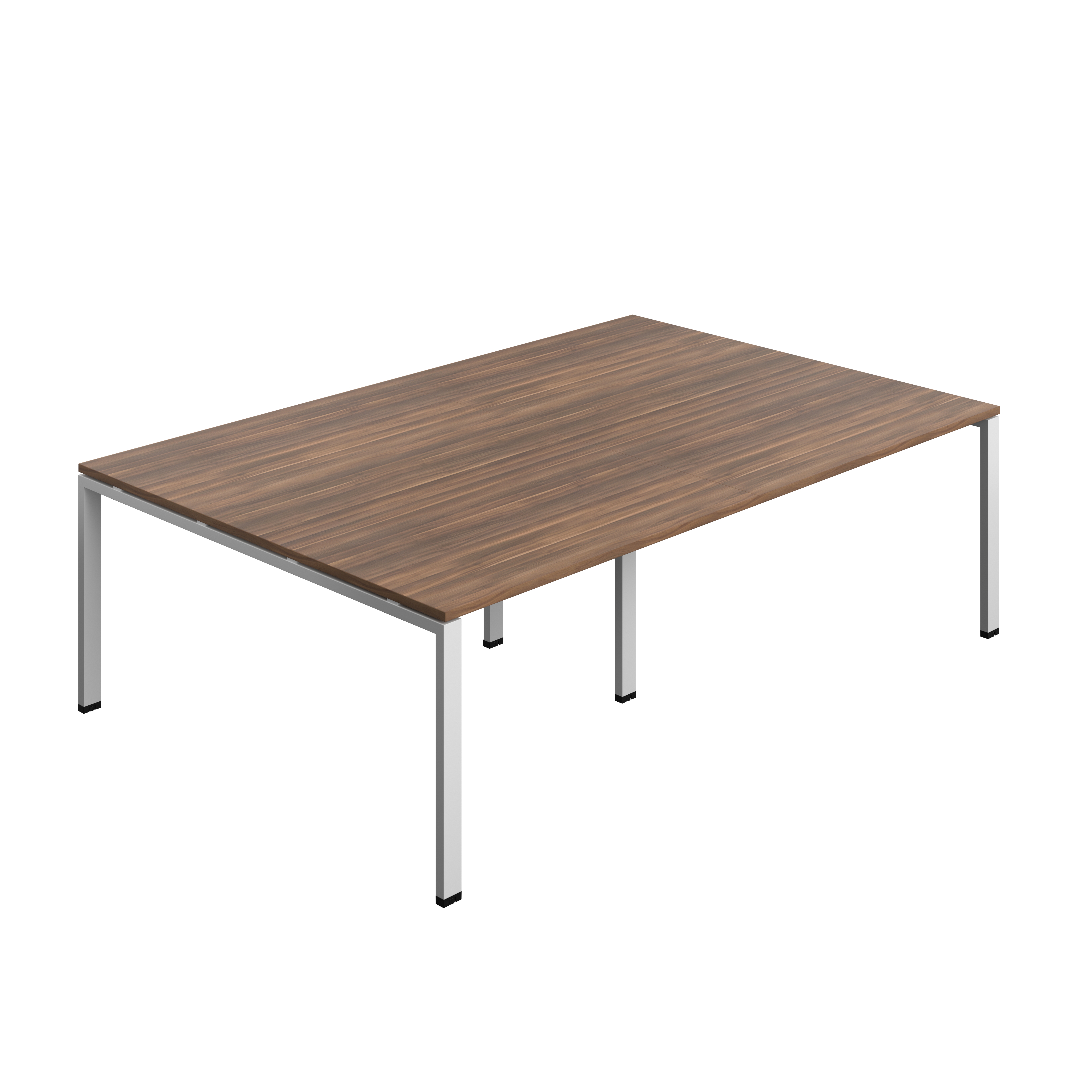 Synergy Meeting Table (FSC) : Goal Post Leg : 2400 | 1600 | Dark Walnut/Silver