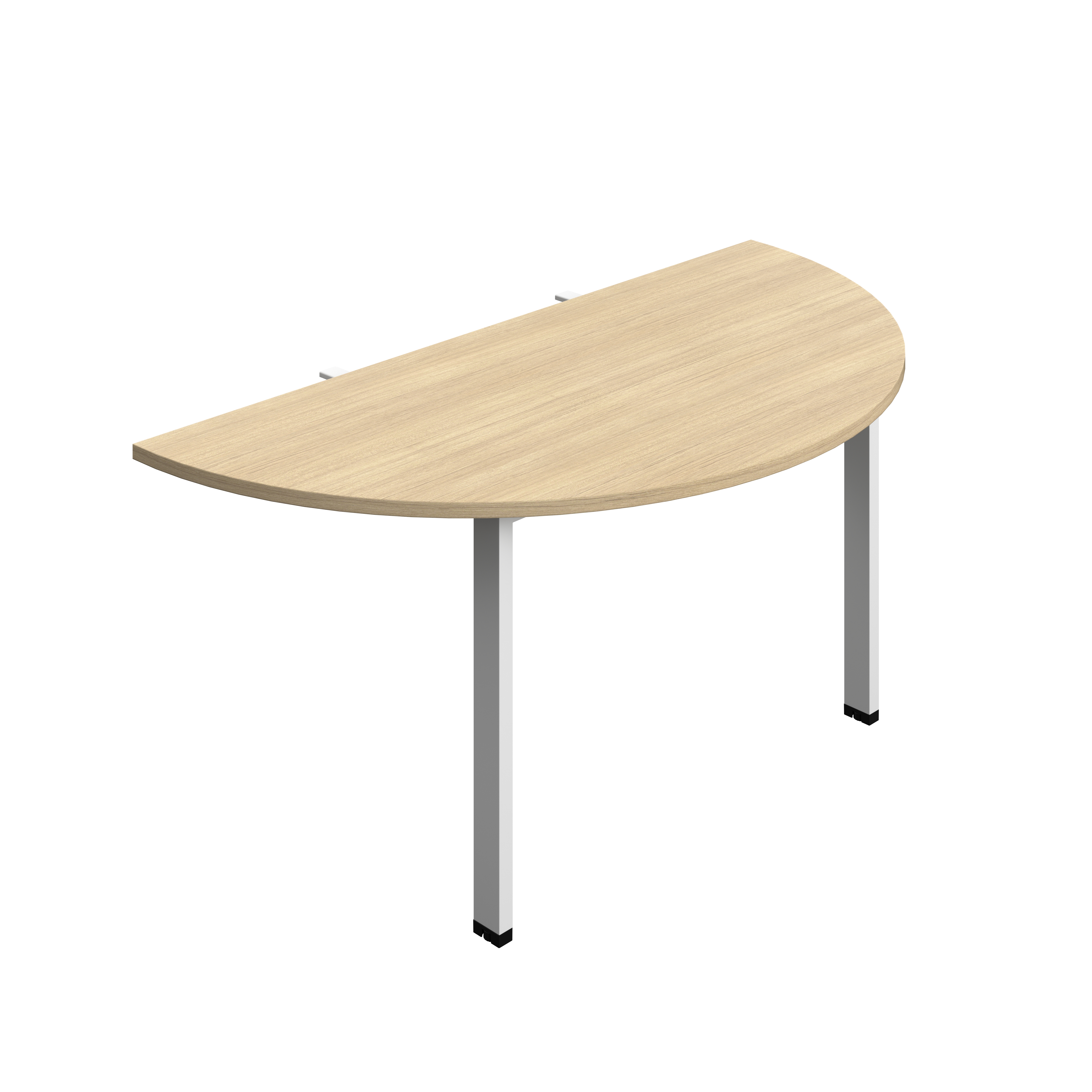 Synergy Screen Depth D-End Single Person Bench : Goal Post Leg : 1400 | 800 | Nova Oak/White
