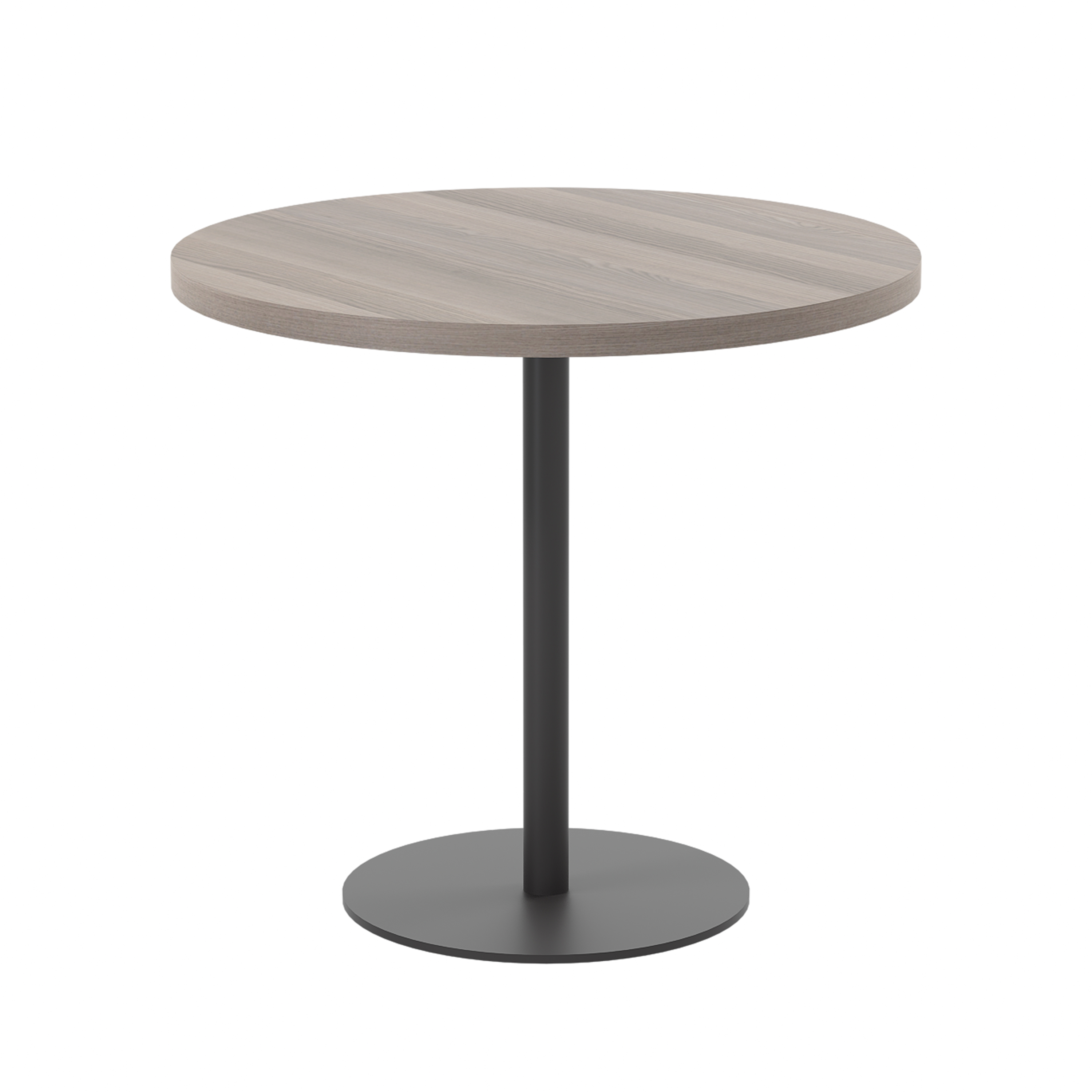 Contract Table Mid (FSC) | 800mm | Grey Oak/Black thumbnail 4