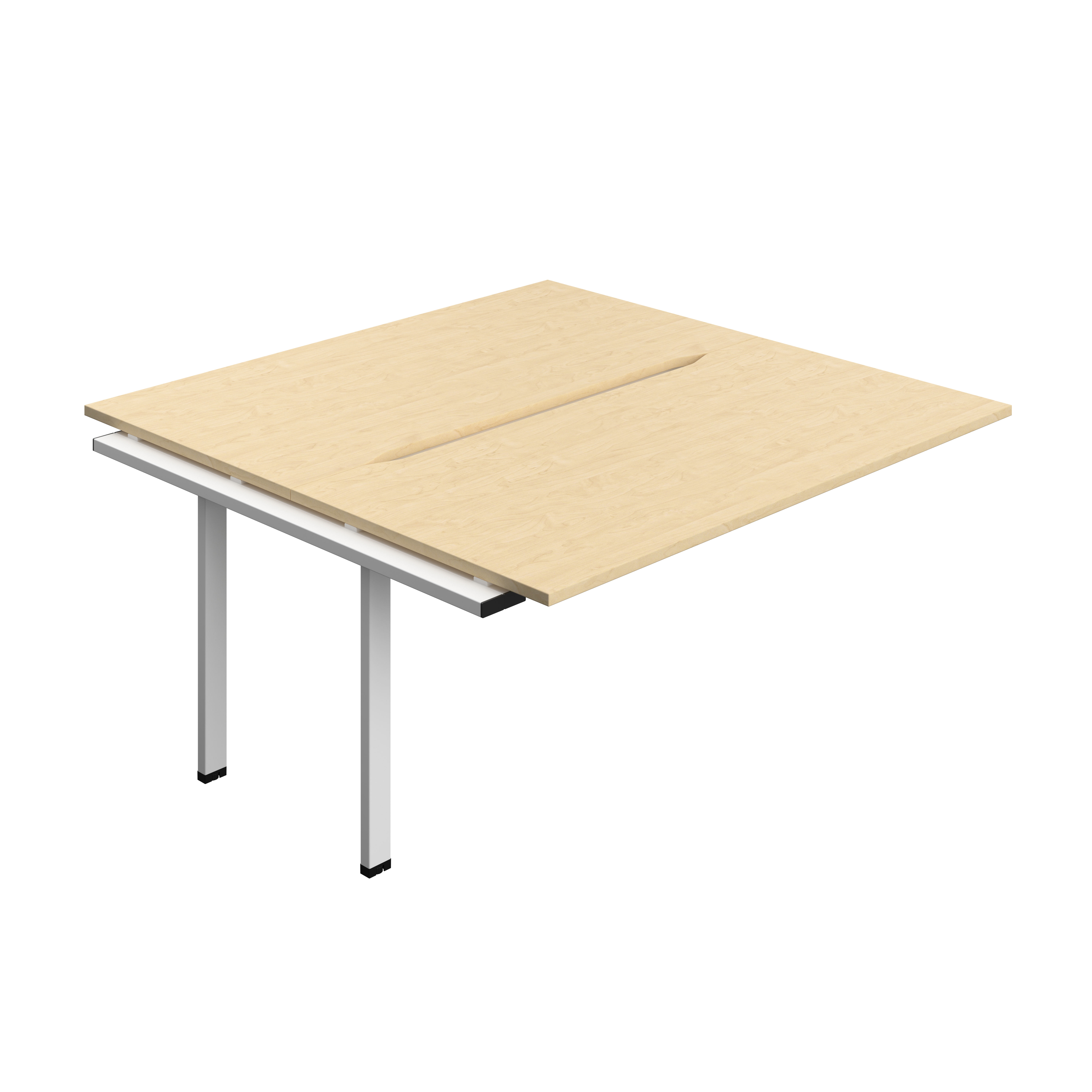 Synergy Bench Extension with Cut Out: 2 Person (FSC) : 1600 | 800 | Maple/White