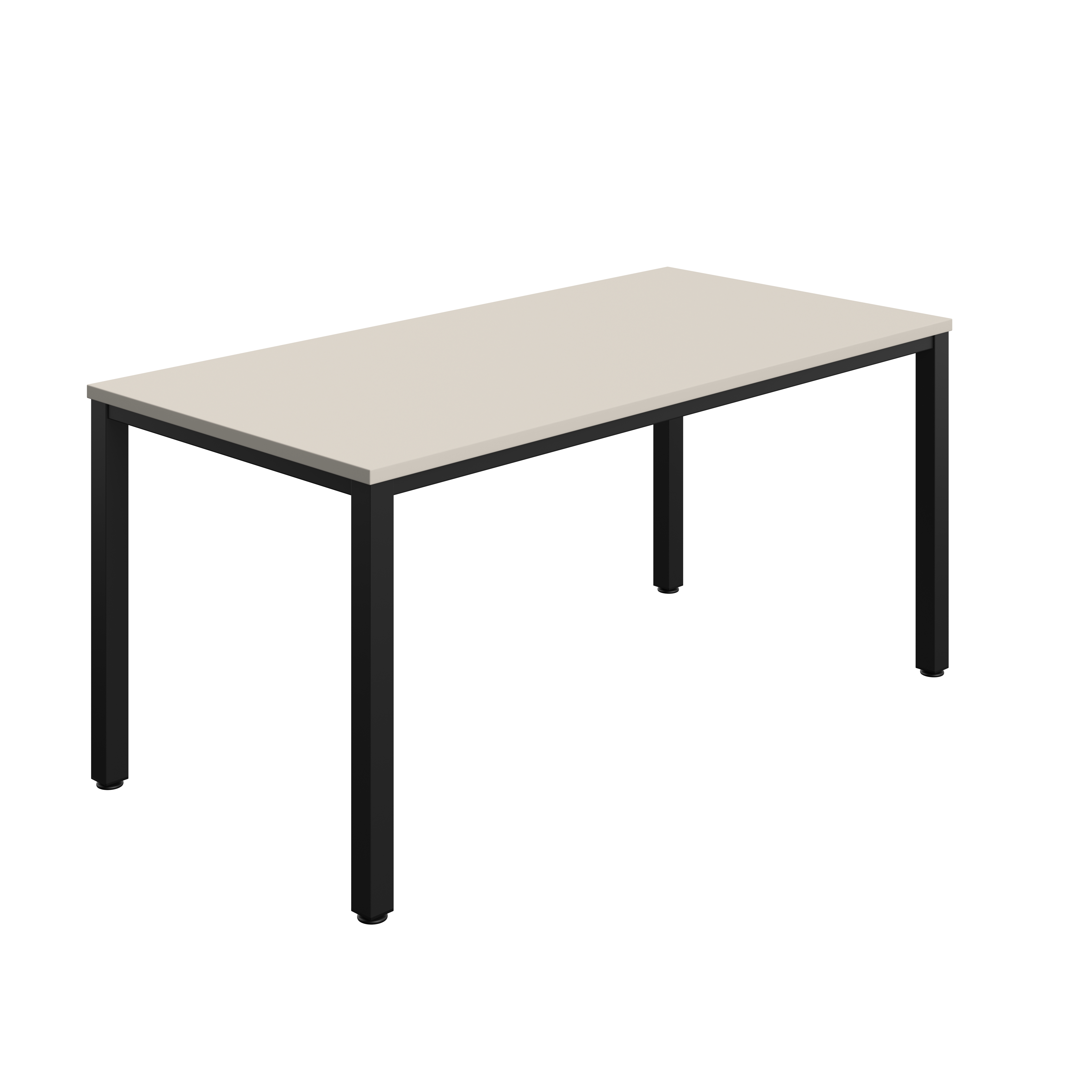 Fraction Infinity Rectangular Meeting Table (FSC) | 1600 X 800 | Grey/Black