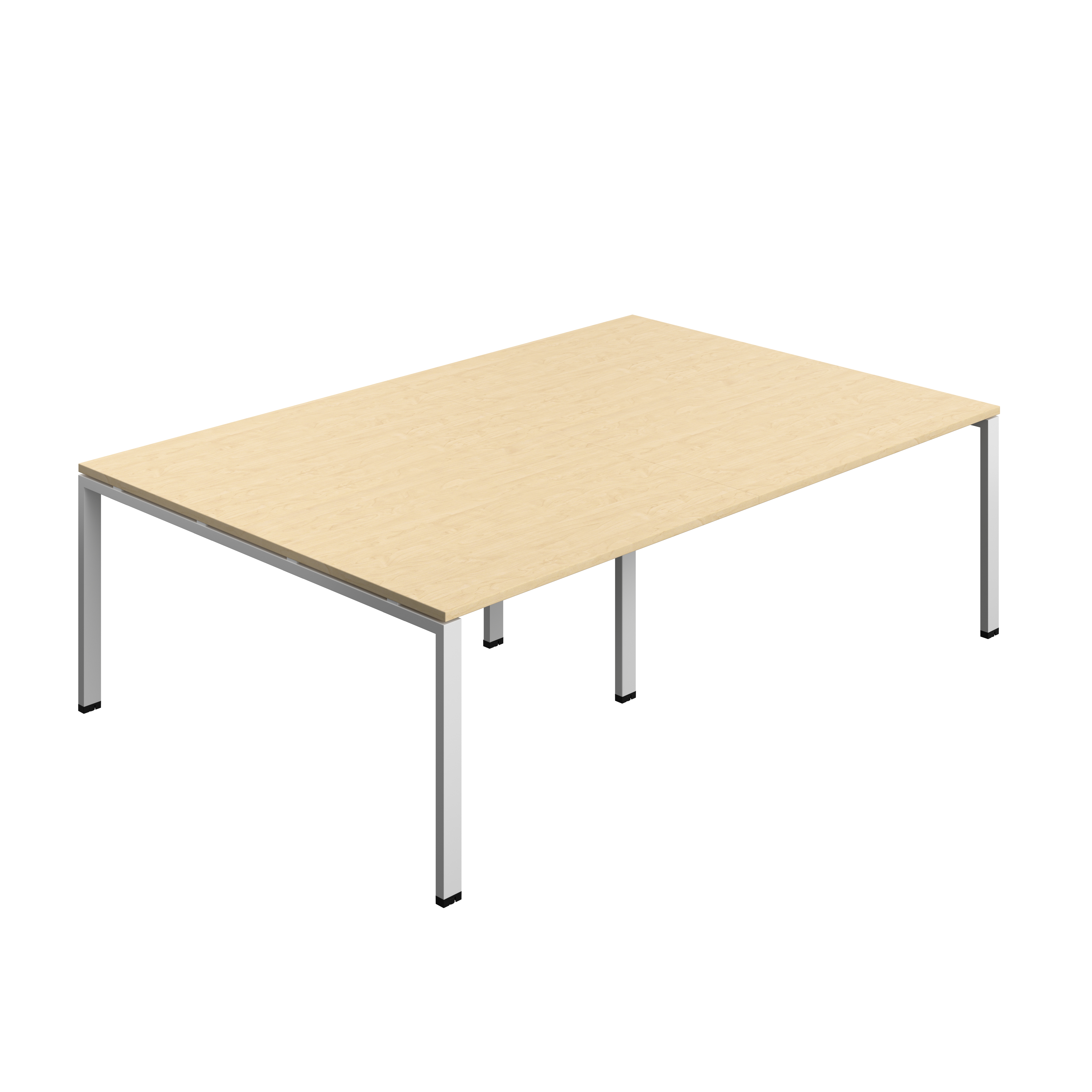 Synergy Meeting Table (FSC) : Goal Post Leg : 2400 | 1600 | Maple/Silver