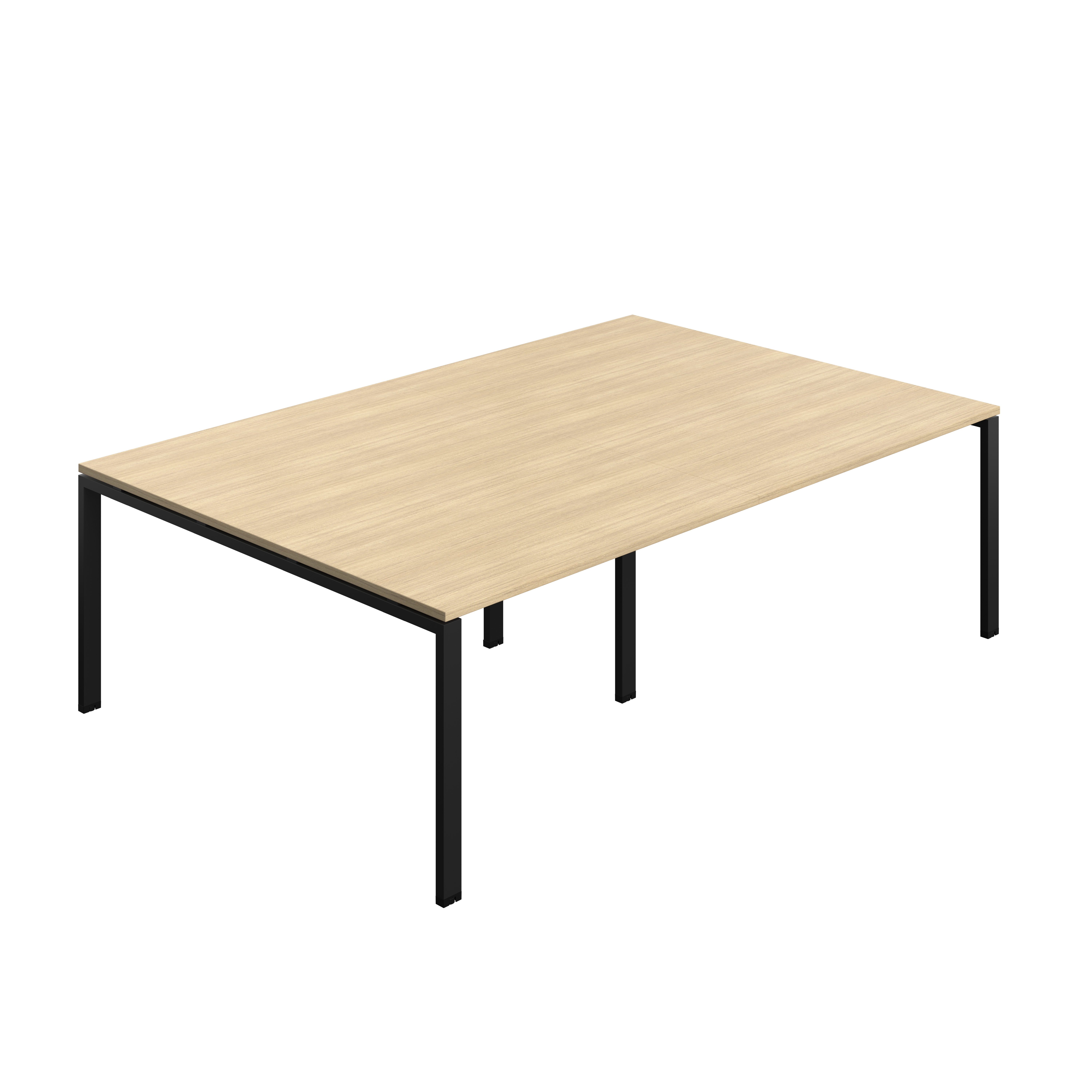 Synergy Meeting Table (FSC) : Goal Post Leg : 2400 | 1600 | Nova Oak/Black