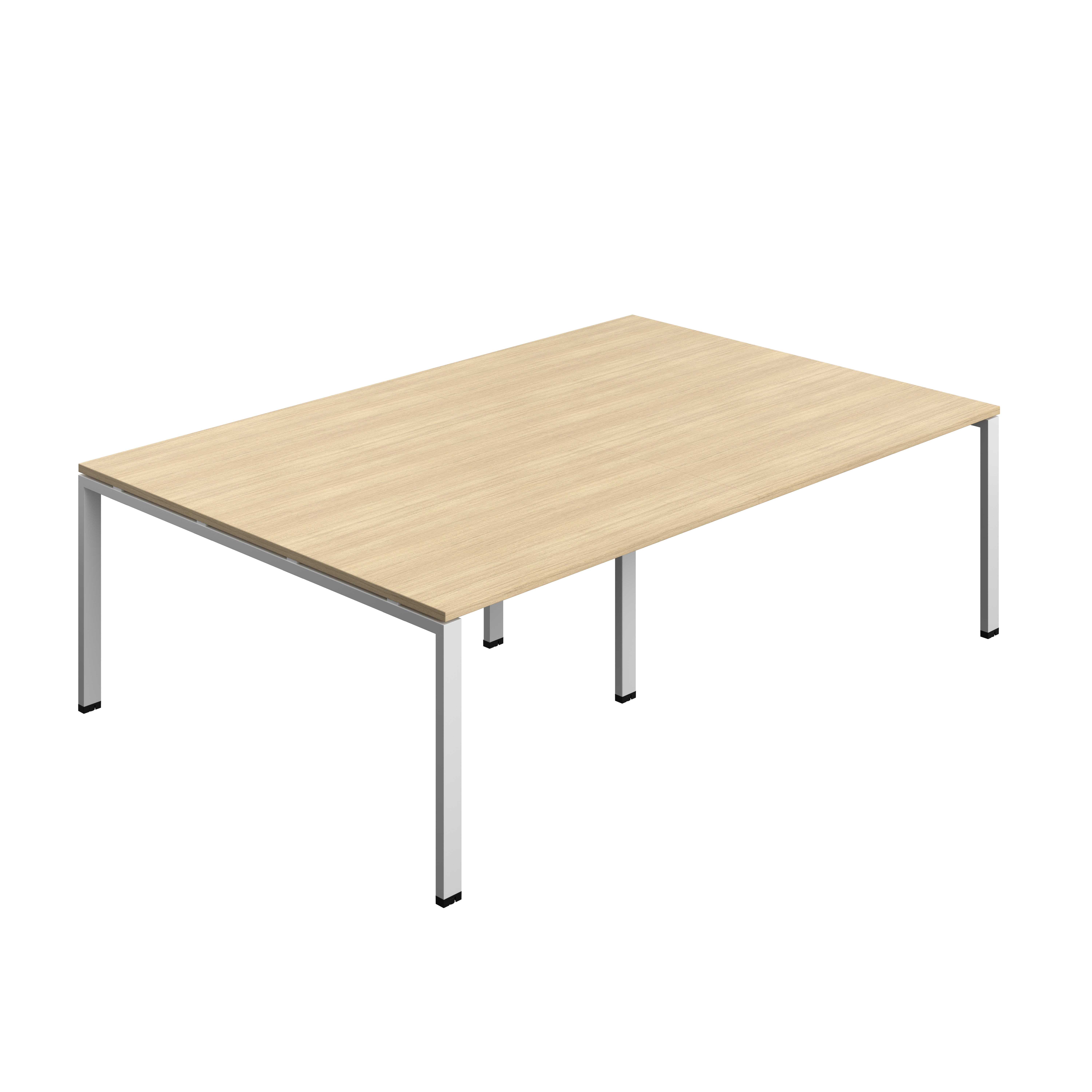 Synergy Meeting Table (FSC) : Goal Post Leg : 2400 | 1600 | Nova Oak/Silver