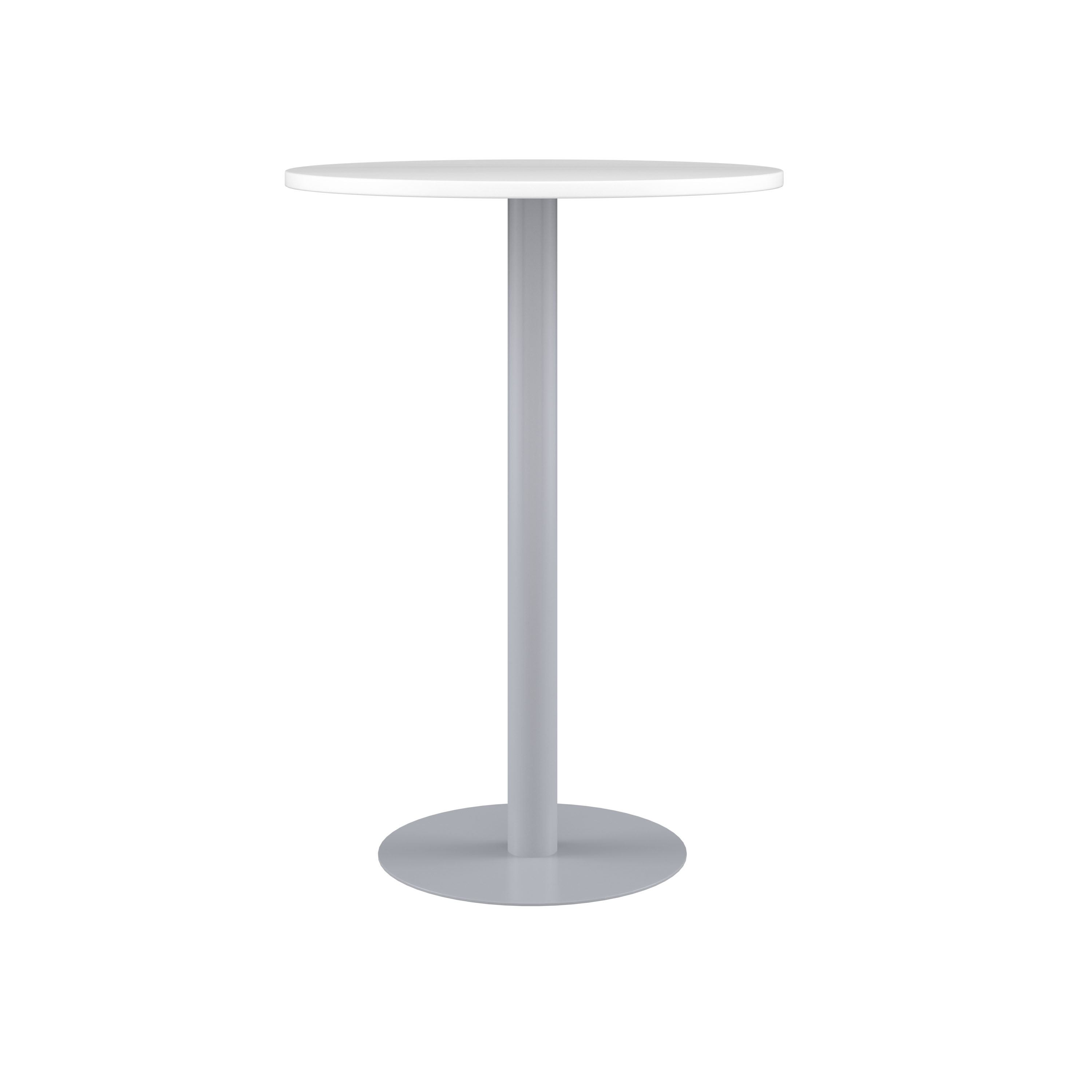 Contract Table High (FSC) | 600mm | White/Silver thumbnail 2