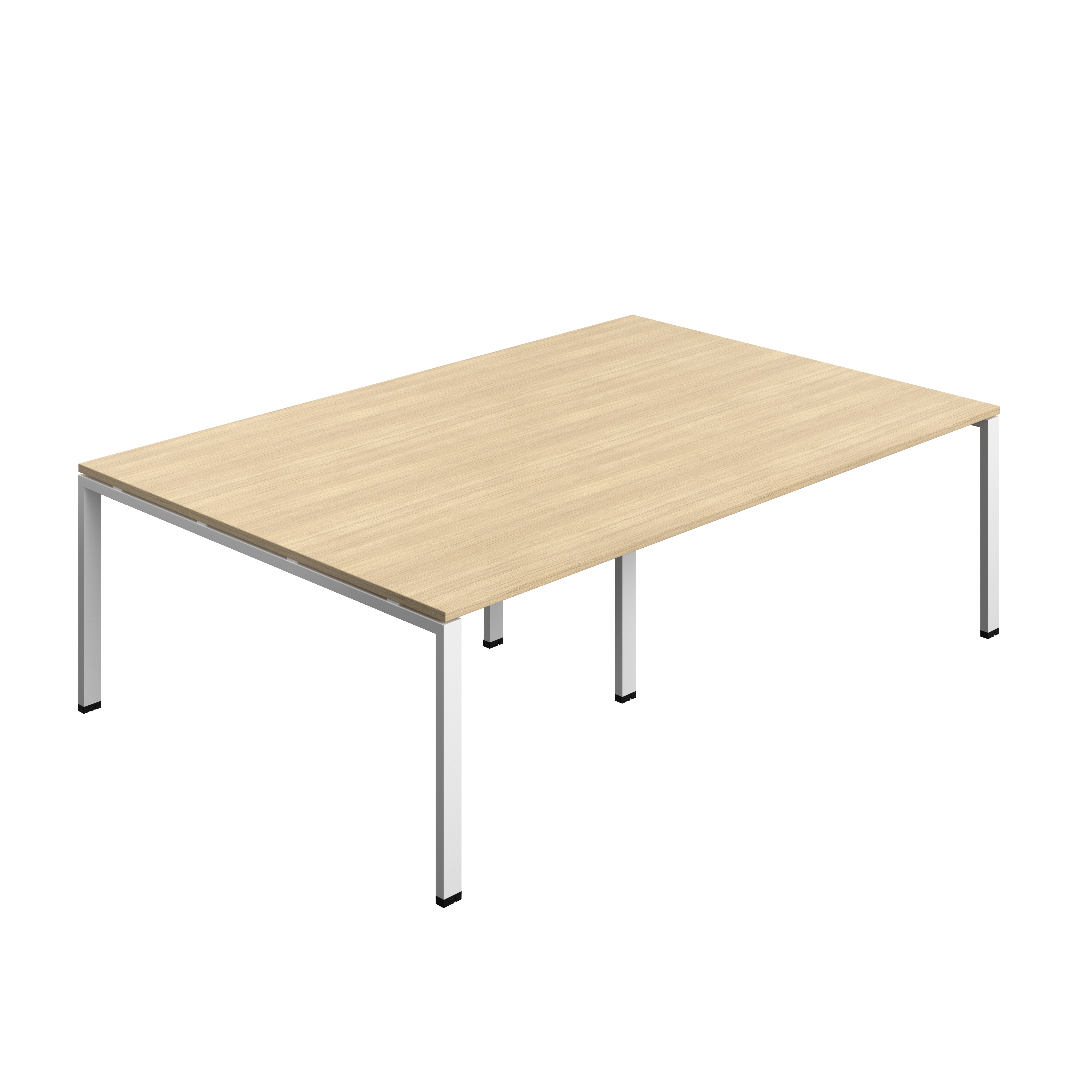 Synergy Meeting Table (FSC) : Goal Post Leg : 2400 | 1600 | Nova Oak/White