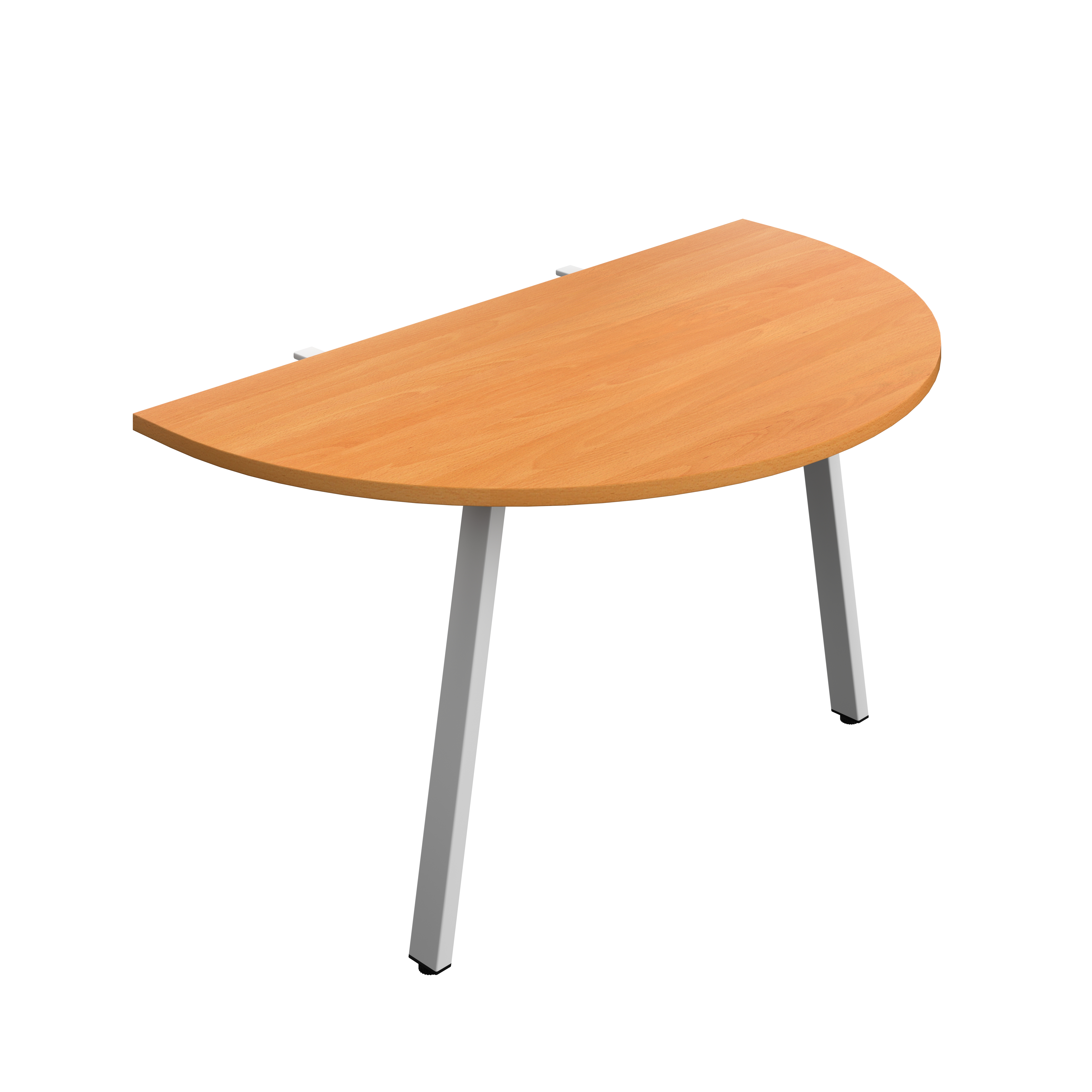 Synergy Screen Depth D-End Single Person Bench : A-Frame Leg : 1400 | 800 | Beech/Silver