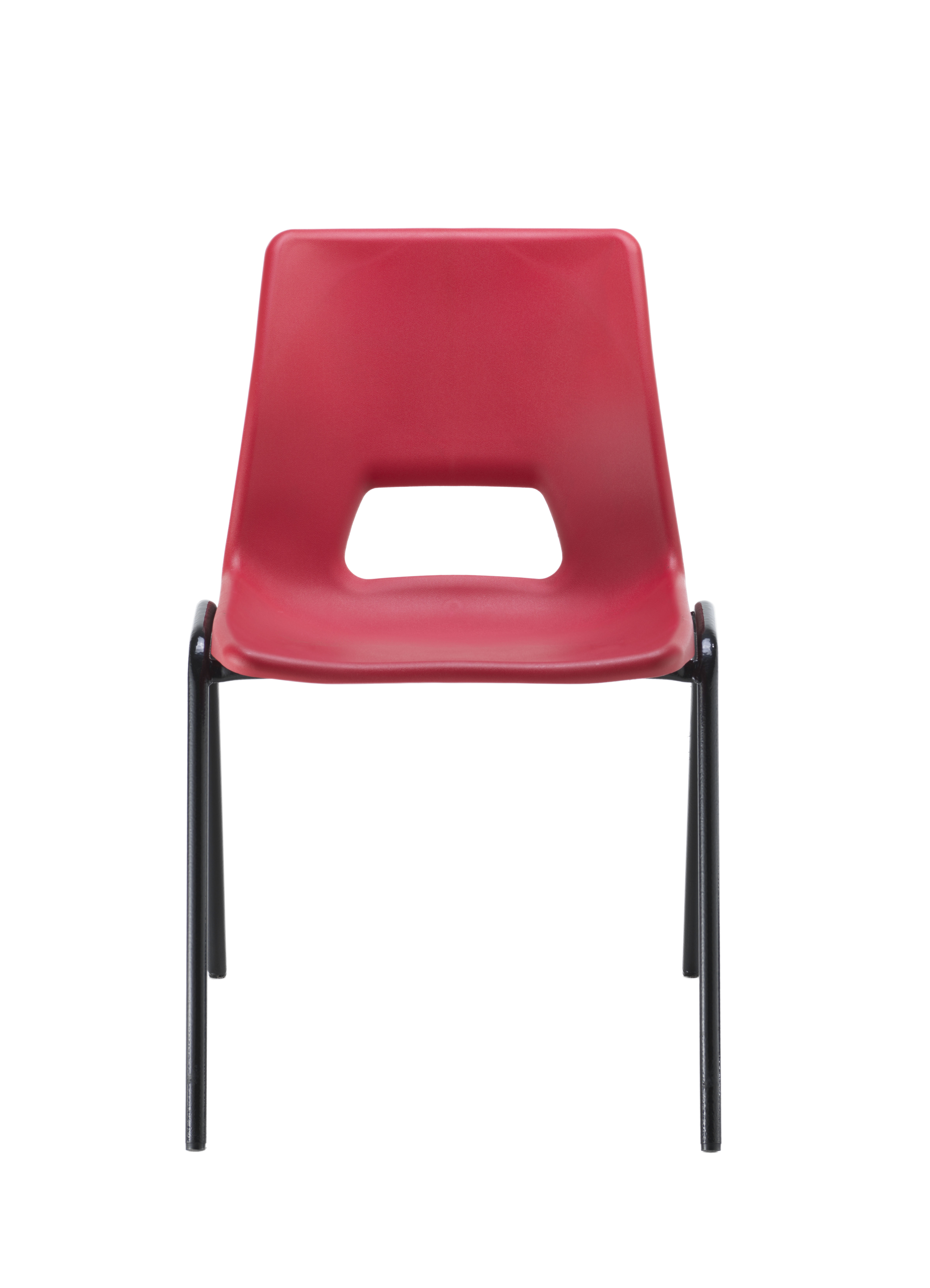 Economy Polypropylene Chair | Red thumbnail 3
