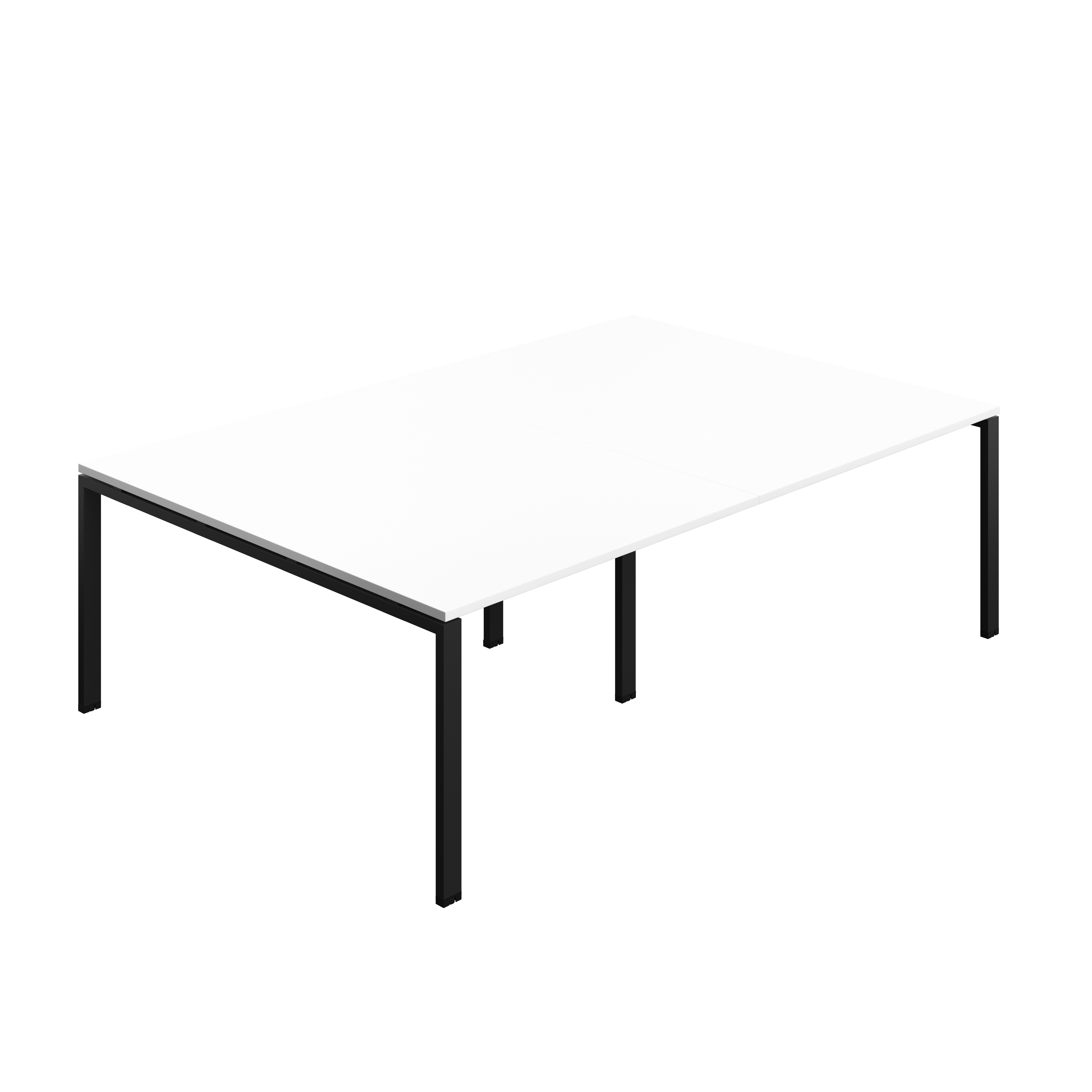 Synergy Meeting Table (FSC) : Goal Post Leg : 2400 | 1600 | White/Black