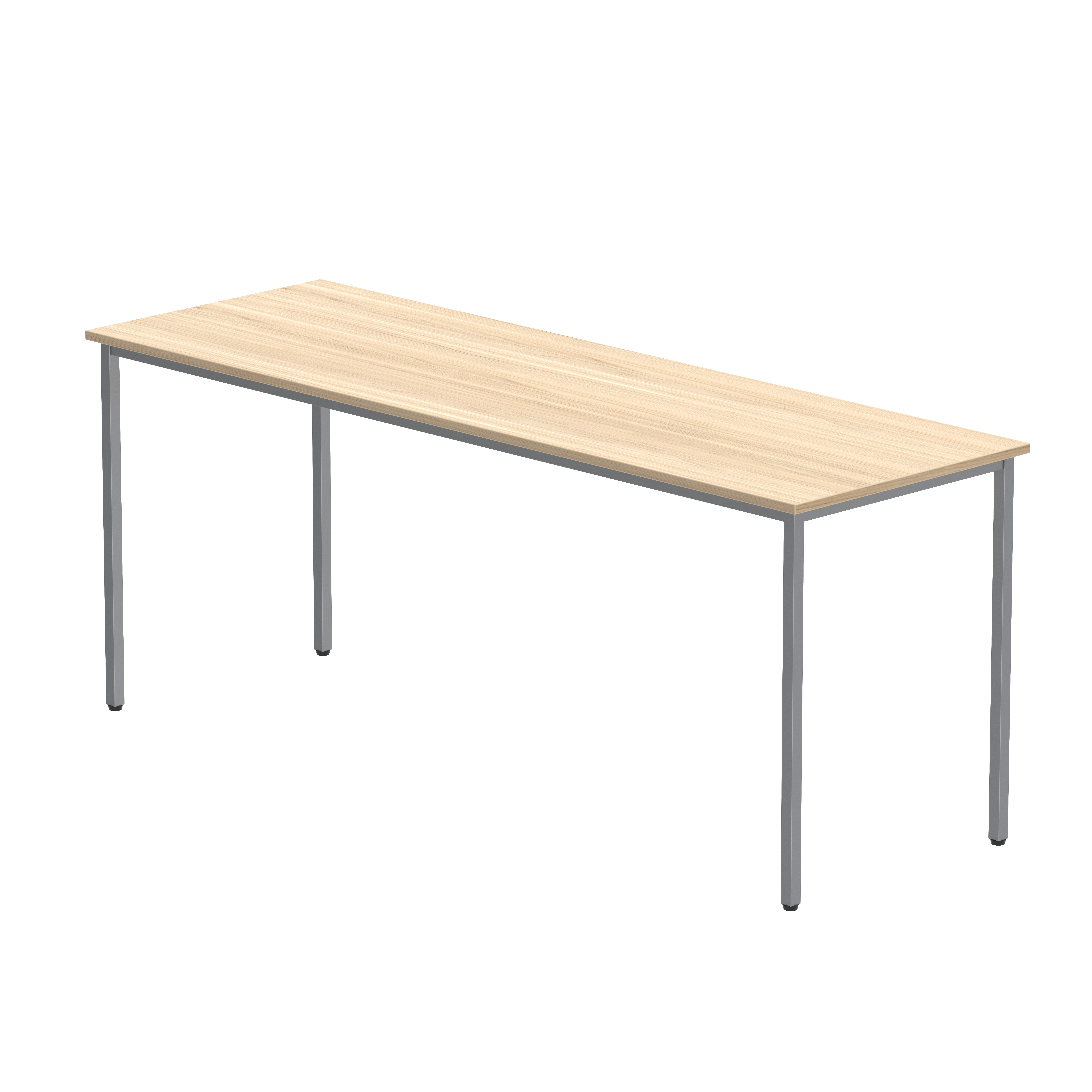 Office Rectangular Multi-Use Table (FSC) | 1800X600 | Canadian Oak/Silver thumbnail 2