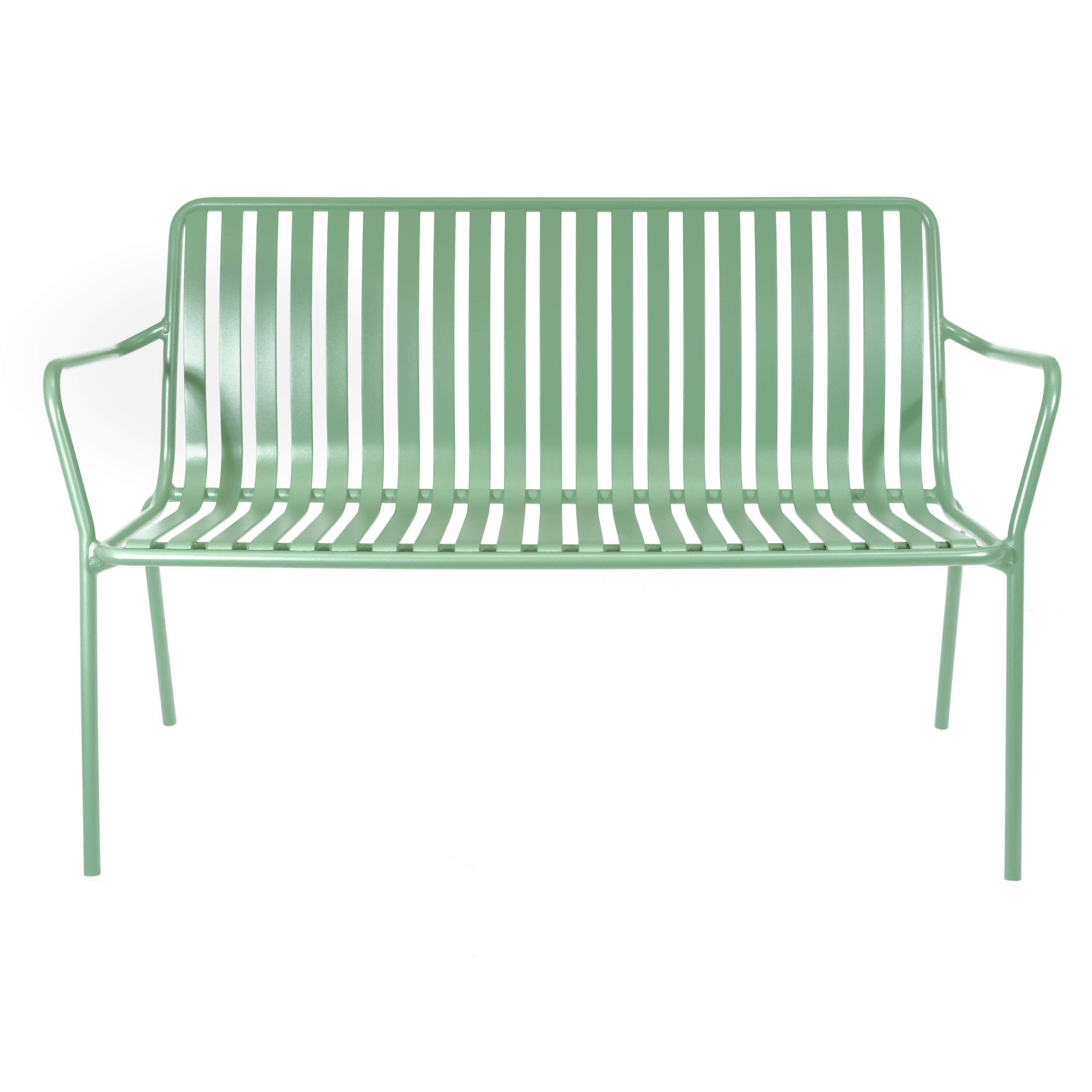 Breeze Aluminium 2 Seater Armchair Bench | Low | Fair Green thumbnail 2