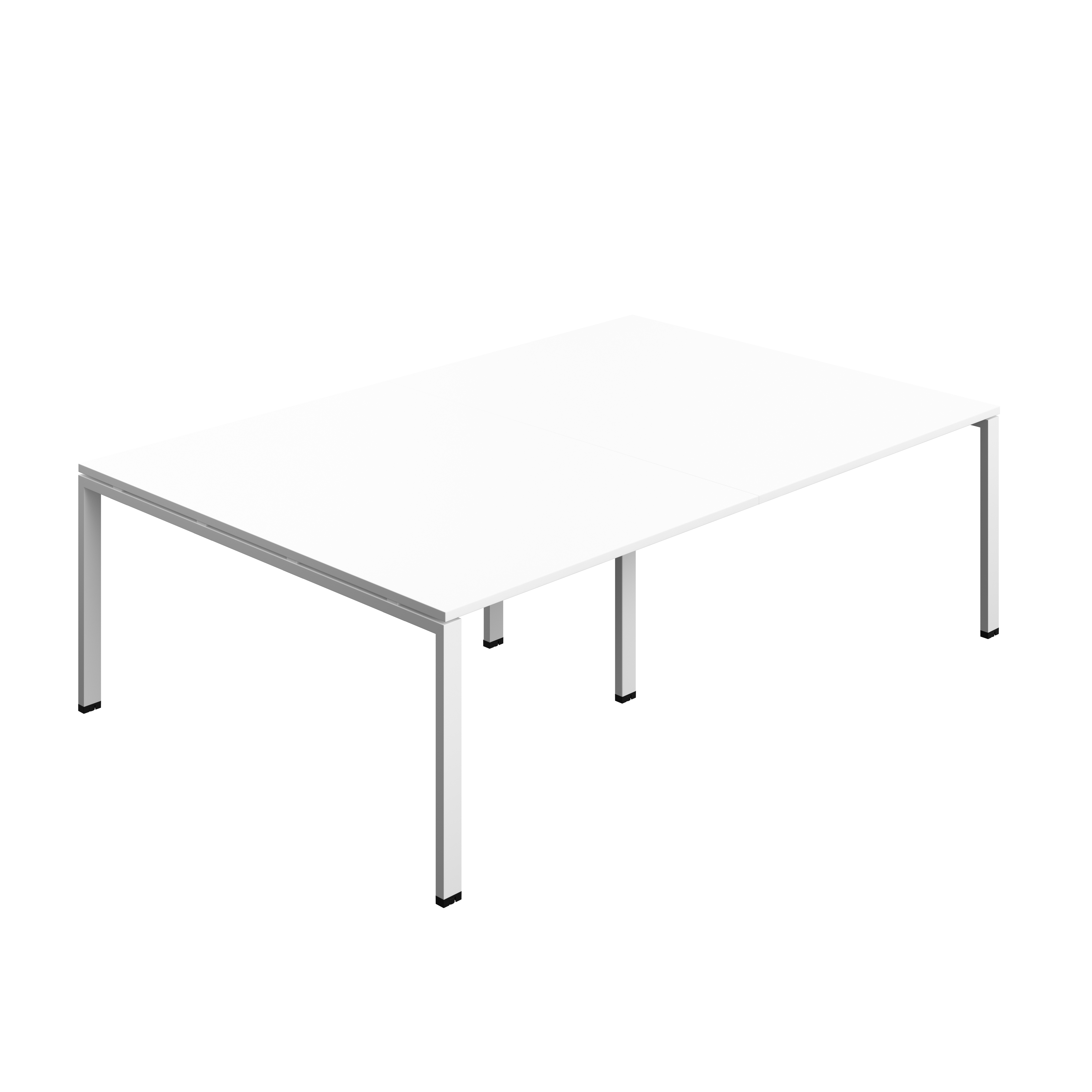 Synergy Meeting Table (FSC) : Goal Post Leg : 2400 | 1600 | White/White